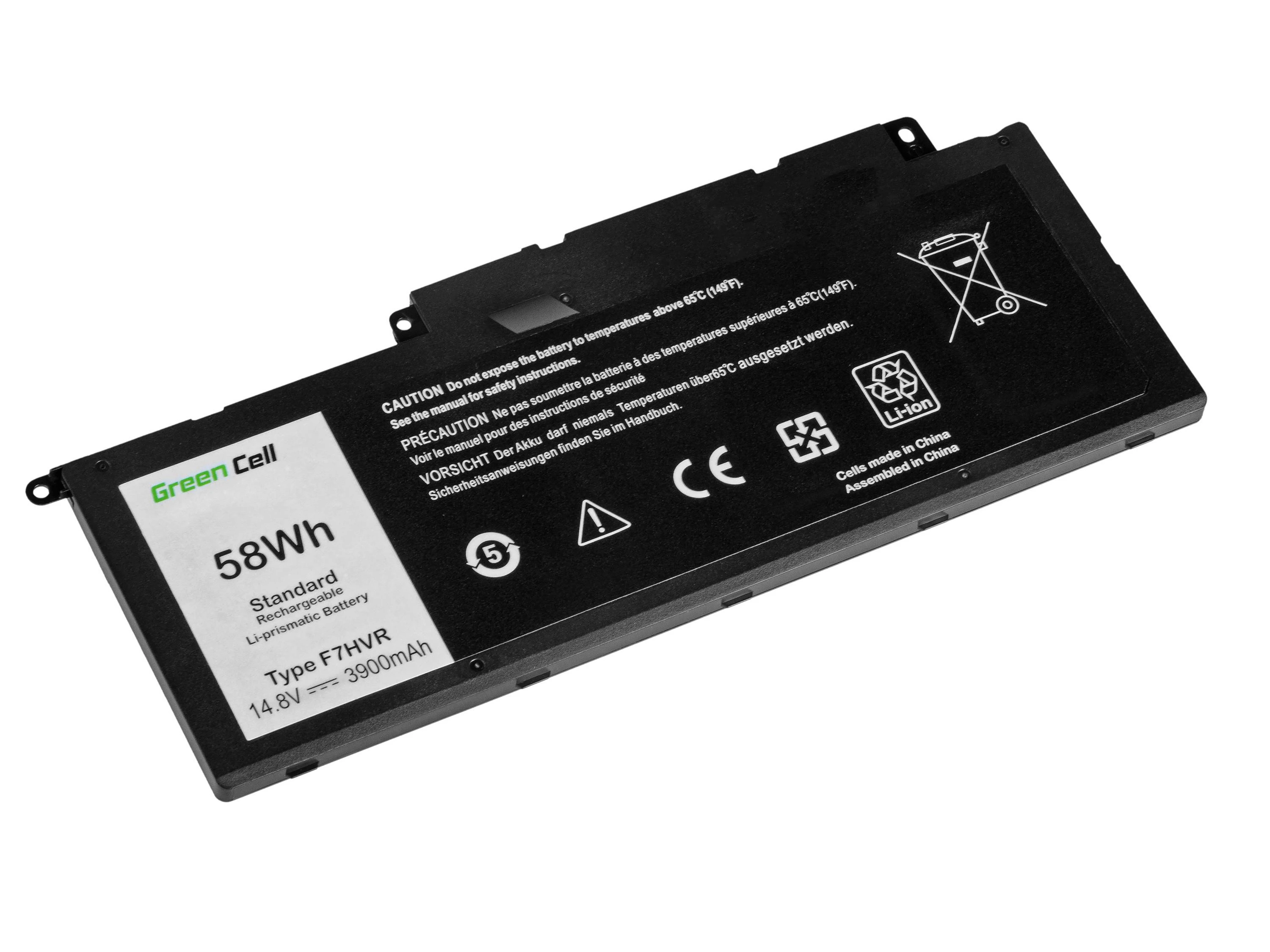 Green Cell nešiojamojo kompiuterio baterija F7HVR, skirta Dell Inspiron 15 7537 17 7737 7746, Dell Vostro 14 5459