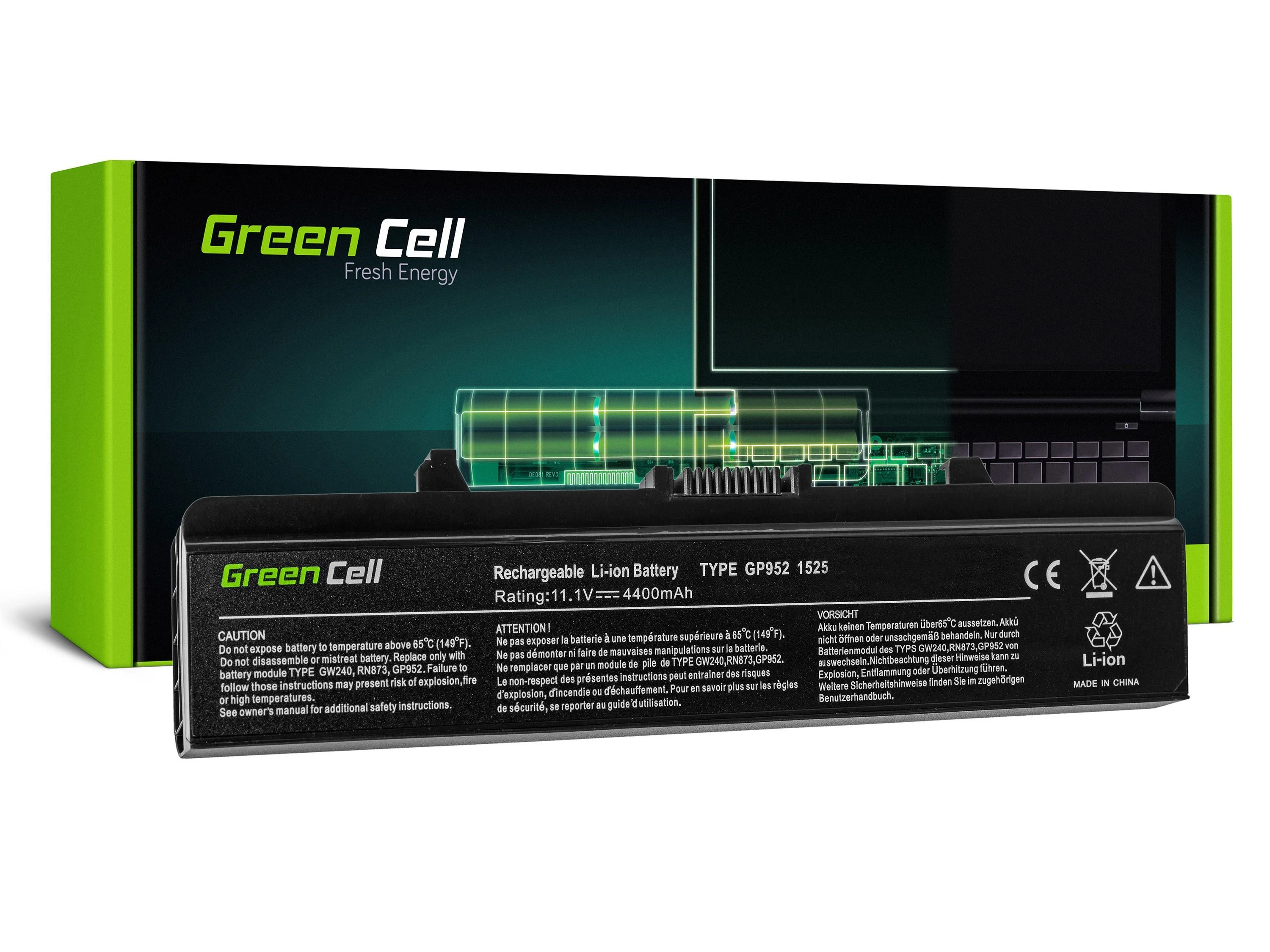 Green Cell Žalias Cell GREENCELL DE05 Baterija Žalias Cell, skirta Dell Inspiron 1525 1526 1545 1440 GW240