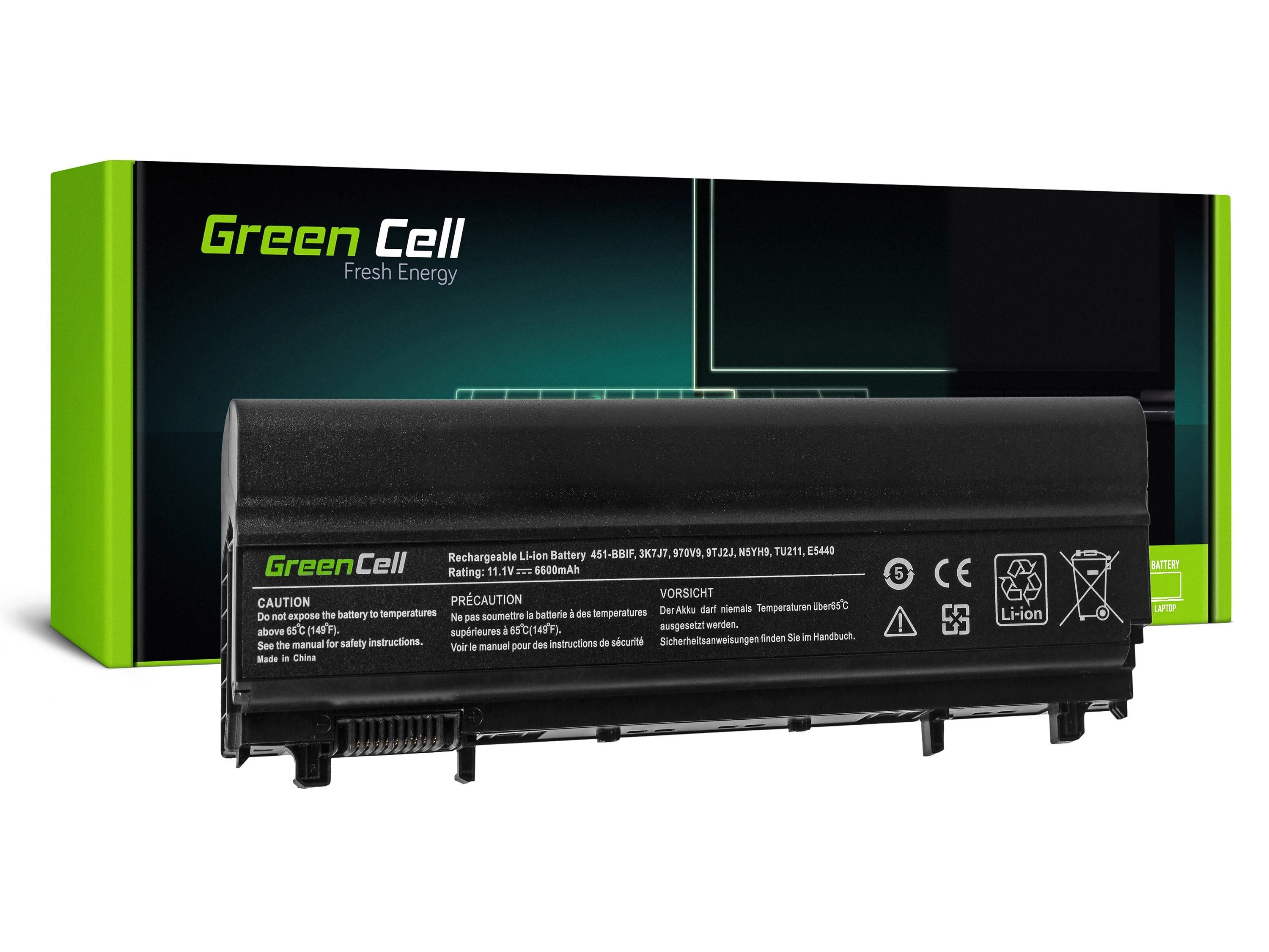 Green Cell Žalias Cell GREENCELL DE106 Baterija Žalias Cell VV0NF N5YH9, skirta Dell Latitude E5440 E5540