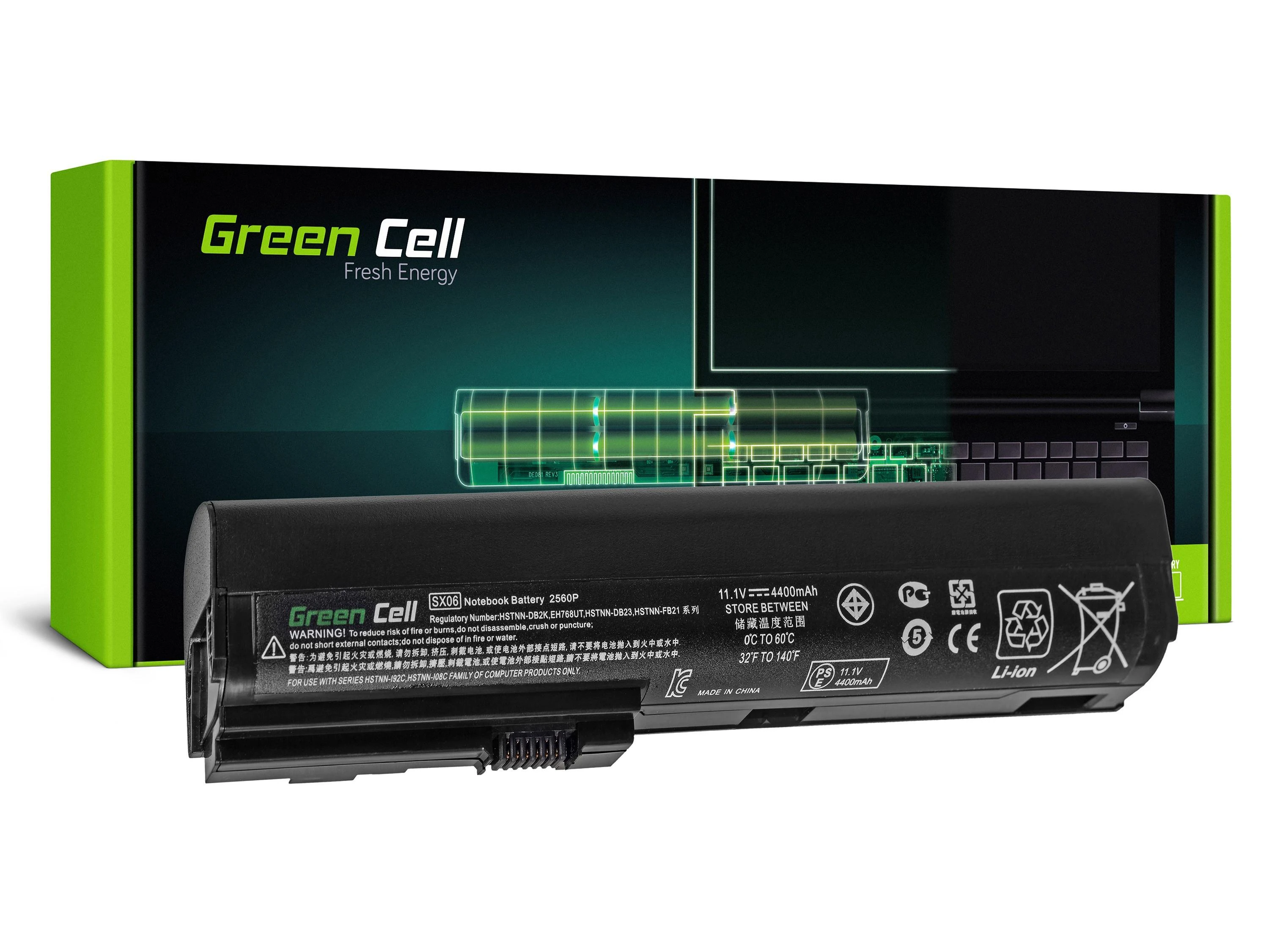 GREENCELL HP61 Baterija Žalias Cell HSTNN-DB2K SX09 SX06 skirta HP EliteBook 2560p 2570p