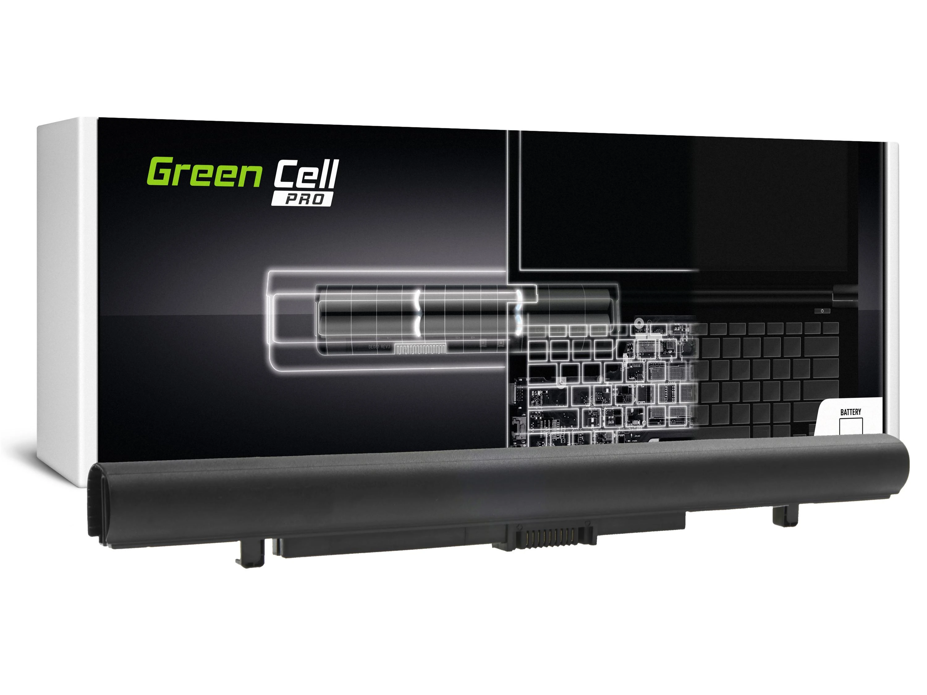 Green Cell Žalias Cell GREENCELL PRO Baterija PA5212U-1BRS, skirta Toshiba Satellite Pro A30-C A40-C A50-C R50-B R50-C Tecra A50-C Z50-C