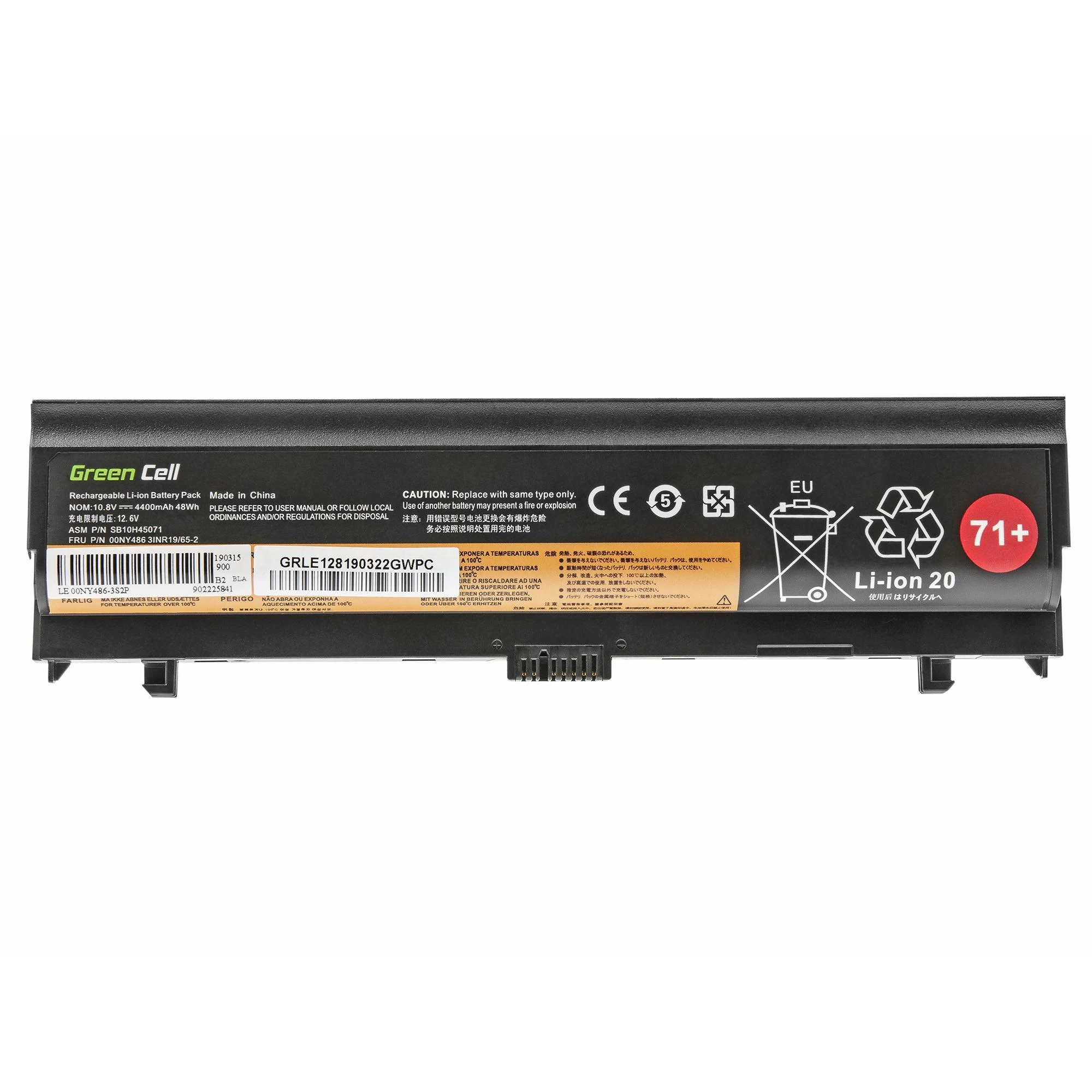 Žalias Cell GREENCELL Baterija, skirta Lenovo ThinkPad L560 L570