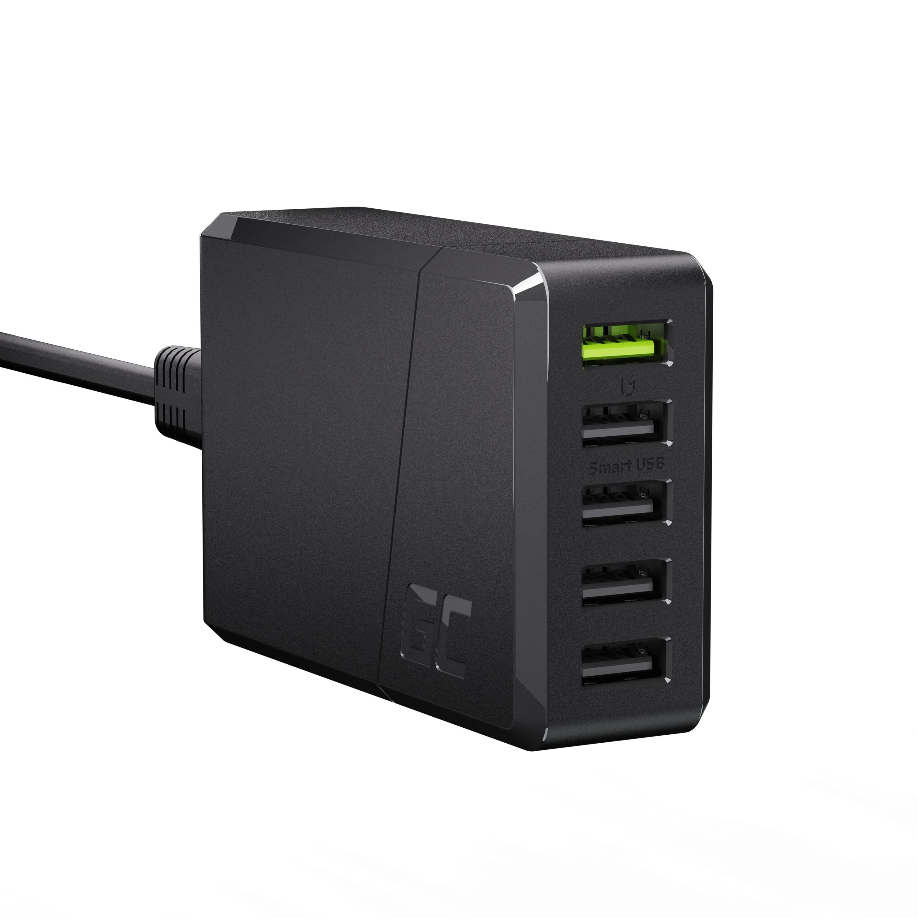 Green Cell Žalias Cell GREENCELL ChargeSource 5 5xUSB 52W sieninis adapteris Ultra Charge ir Smart Charge