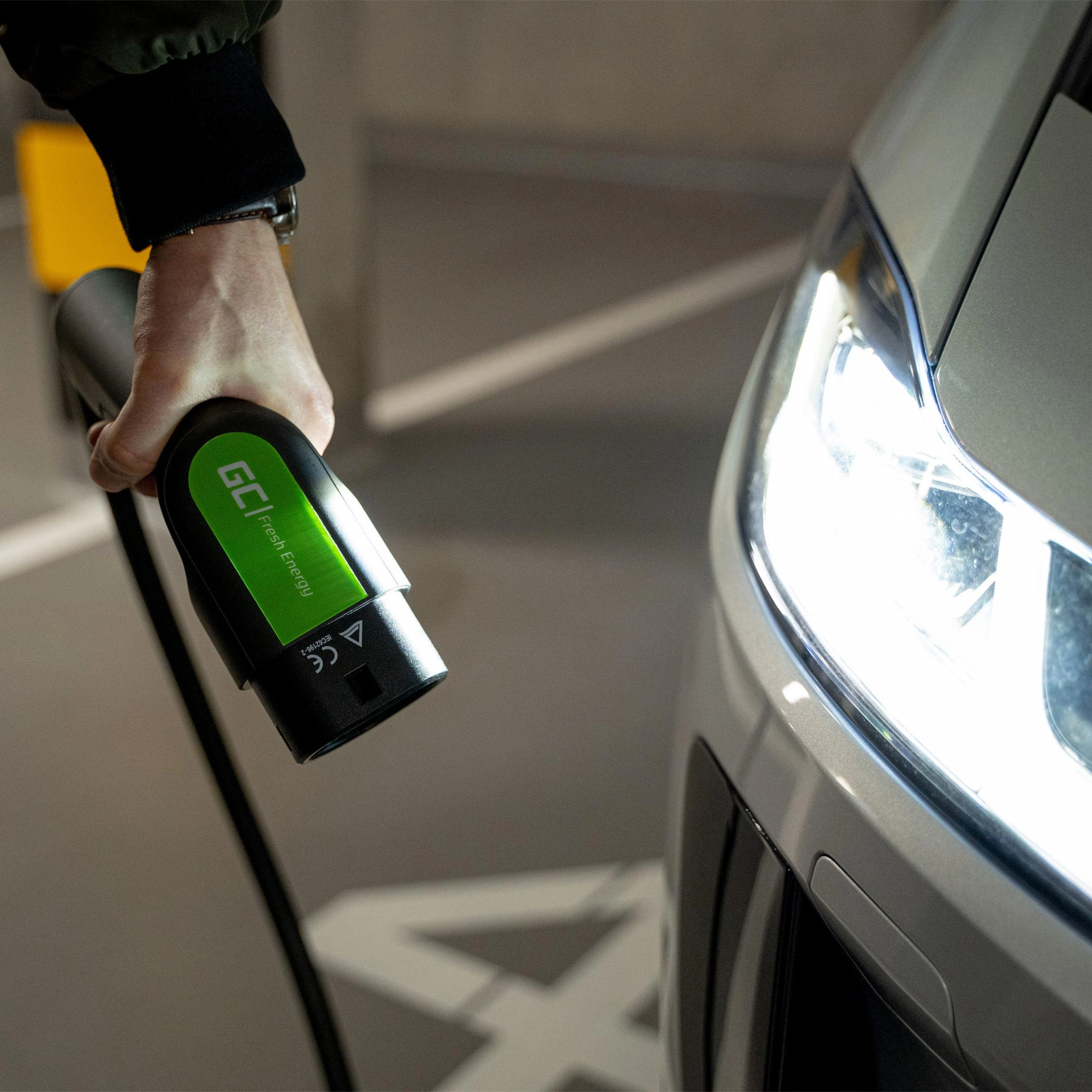 Green Cell Žalias Cell Kabelis Žalias Cell GC Type 2 3.6 kW 5 metrų, skirtas įkrauti EV / PHEV