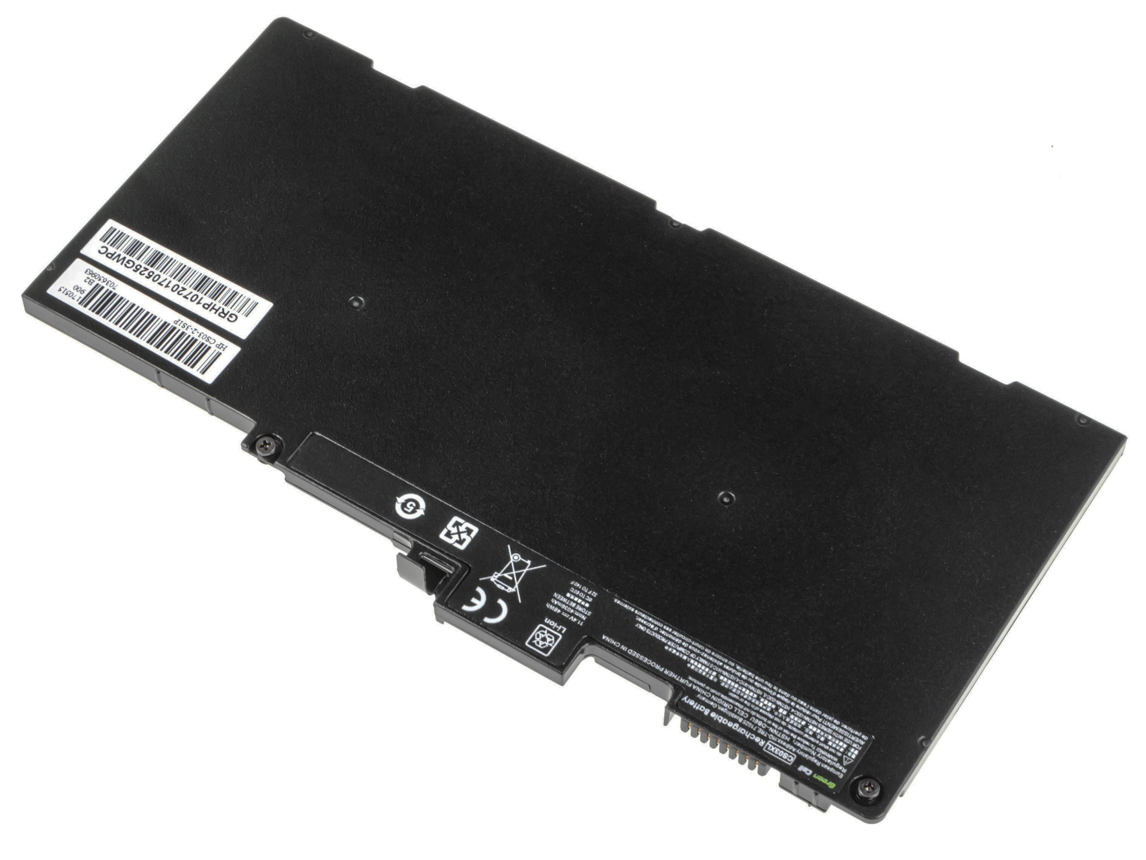 GREENCELL HP107 Baterija Žalias Cell CS03XL, skirta HP EliteBook 745 G3 755 G3 840 G3 848 G3 850 G3