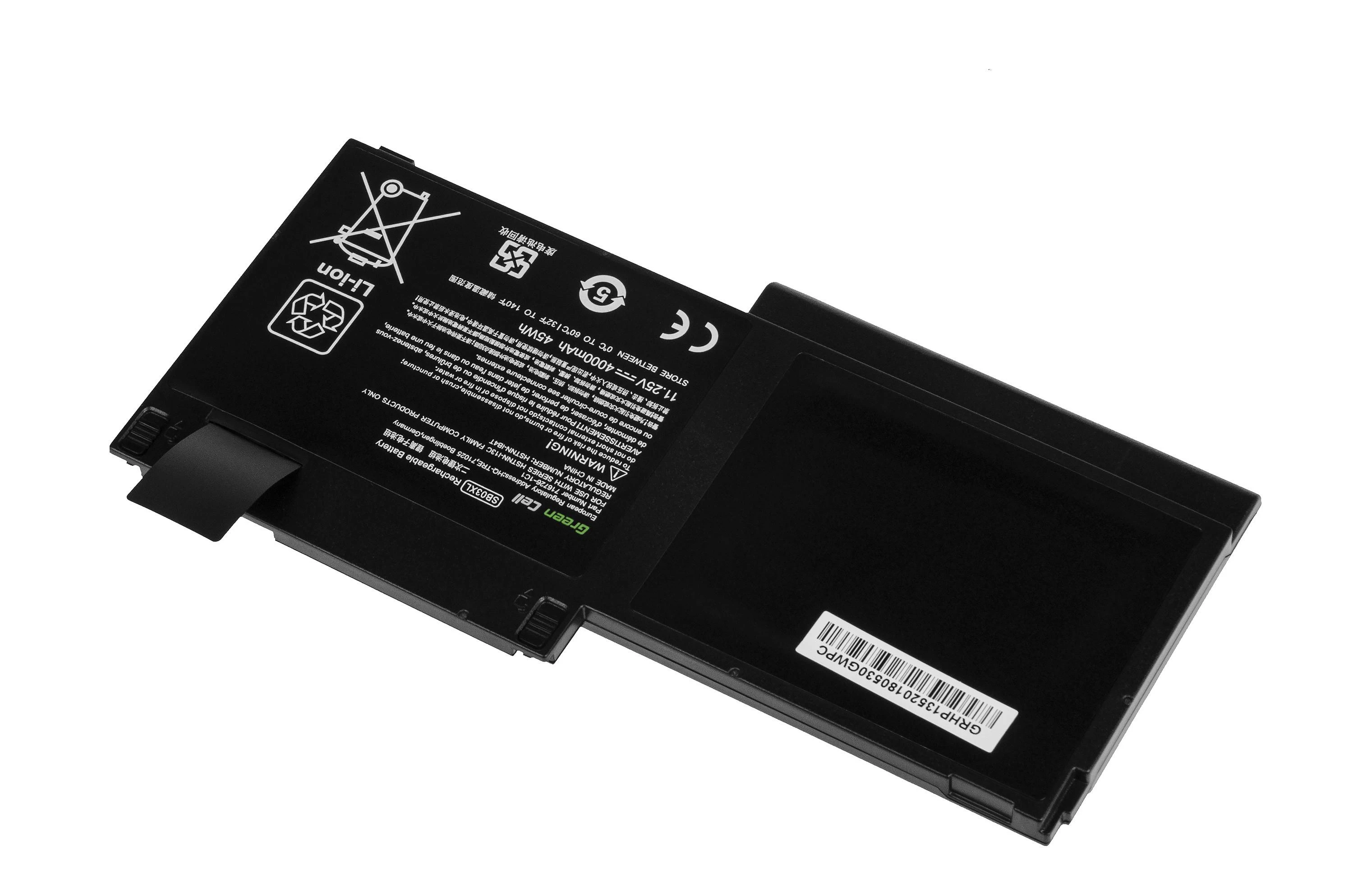 GREENCELL HP141 Žalias Cell Baterija, skirta HP EliteBook 720 G1 G2 820 G1 G2 / 11,25 V 4000 mAh