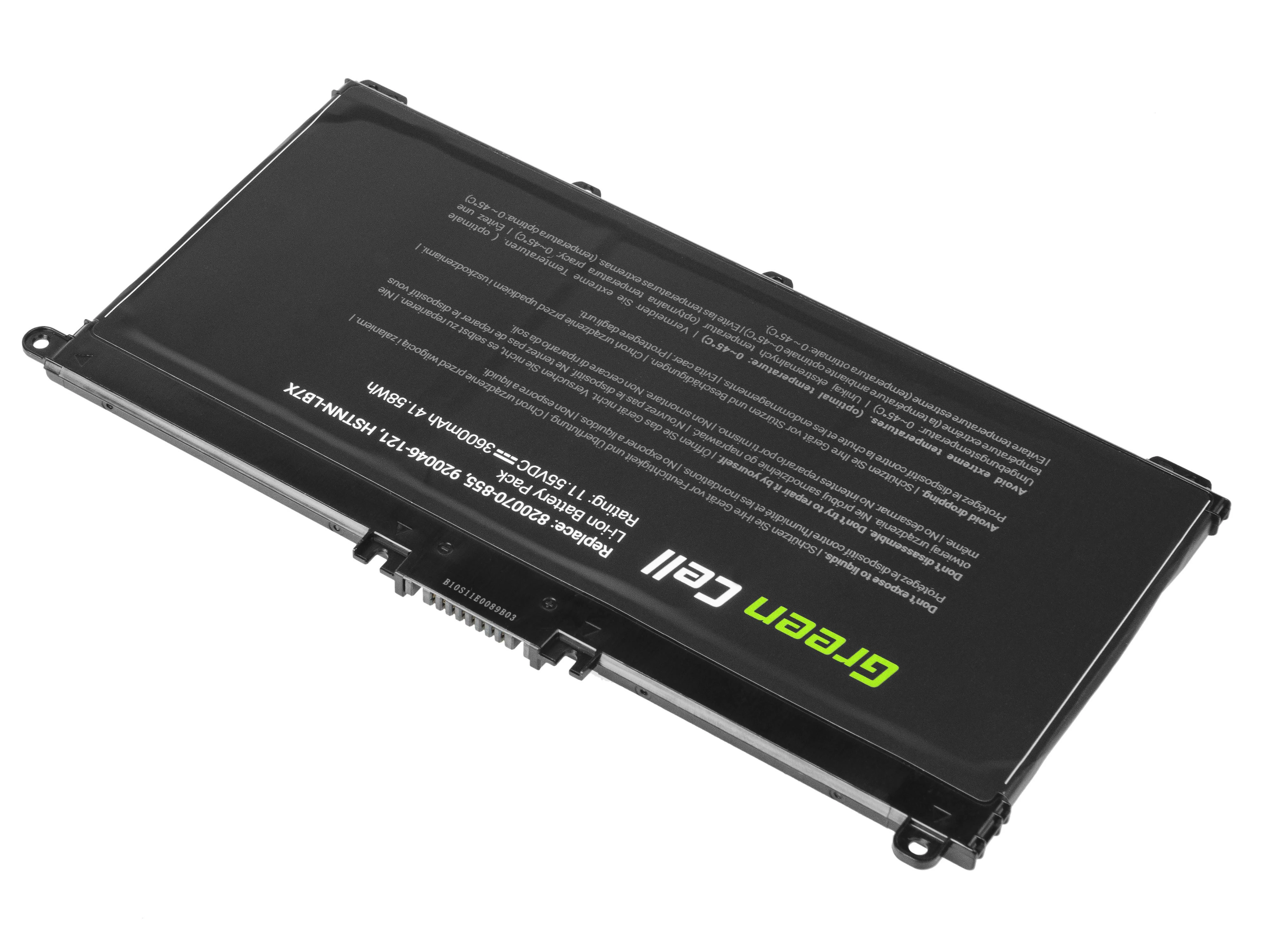 Green Cell Žalias Cell GREENCELL HP145 Žalias Cell Bateria do HP Pavilion 14 15 15T 15Z 17 17Z / 11,55 V 3600 mAh