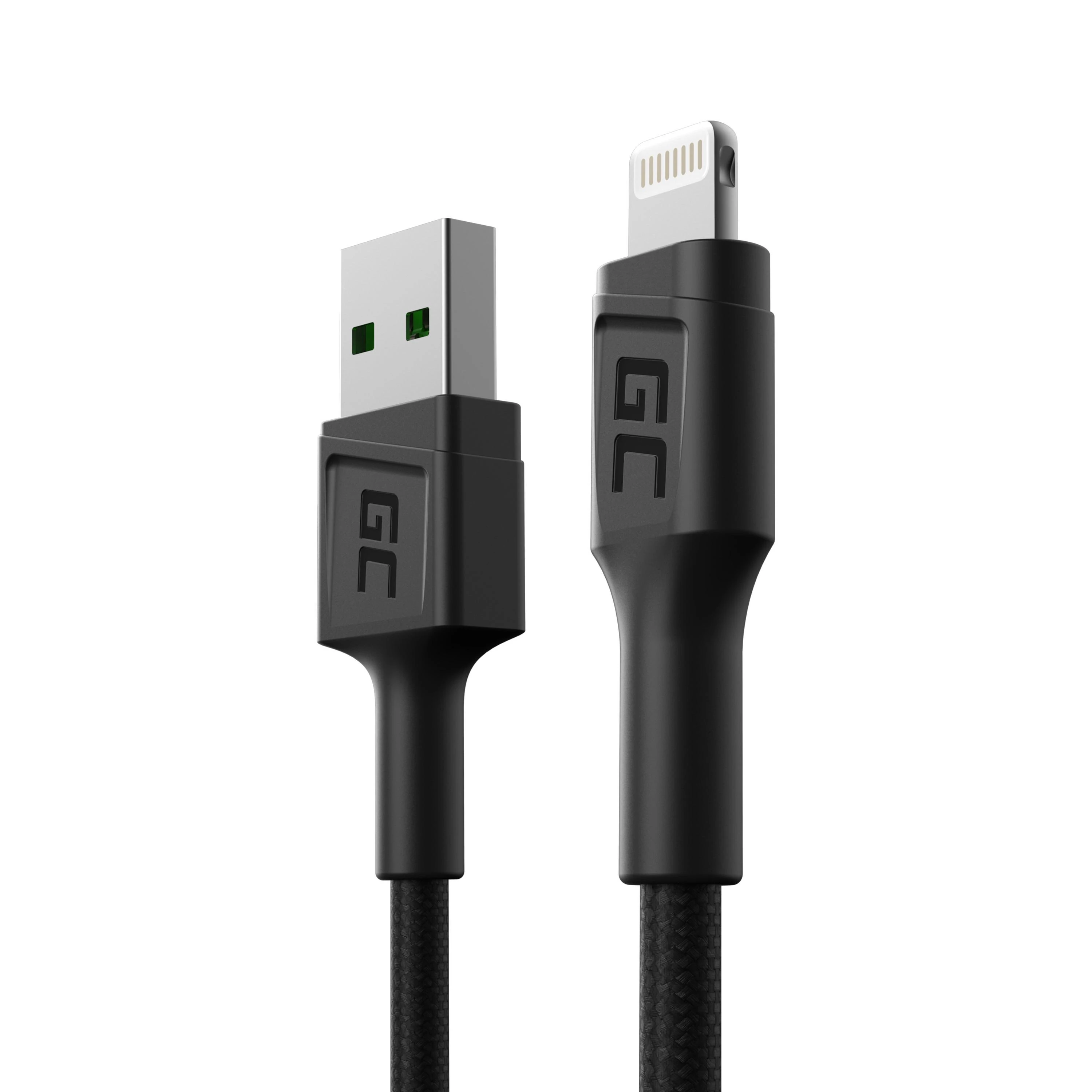 Green Cell Žalias Cell GREENCELL laidas GC PowerStream USB-A - Lightning 30cm Apple 2.4A