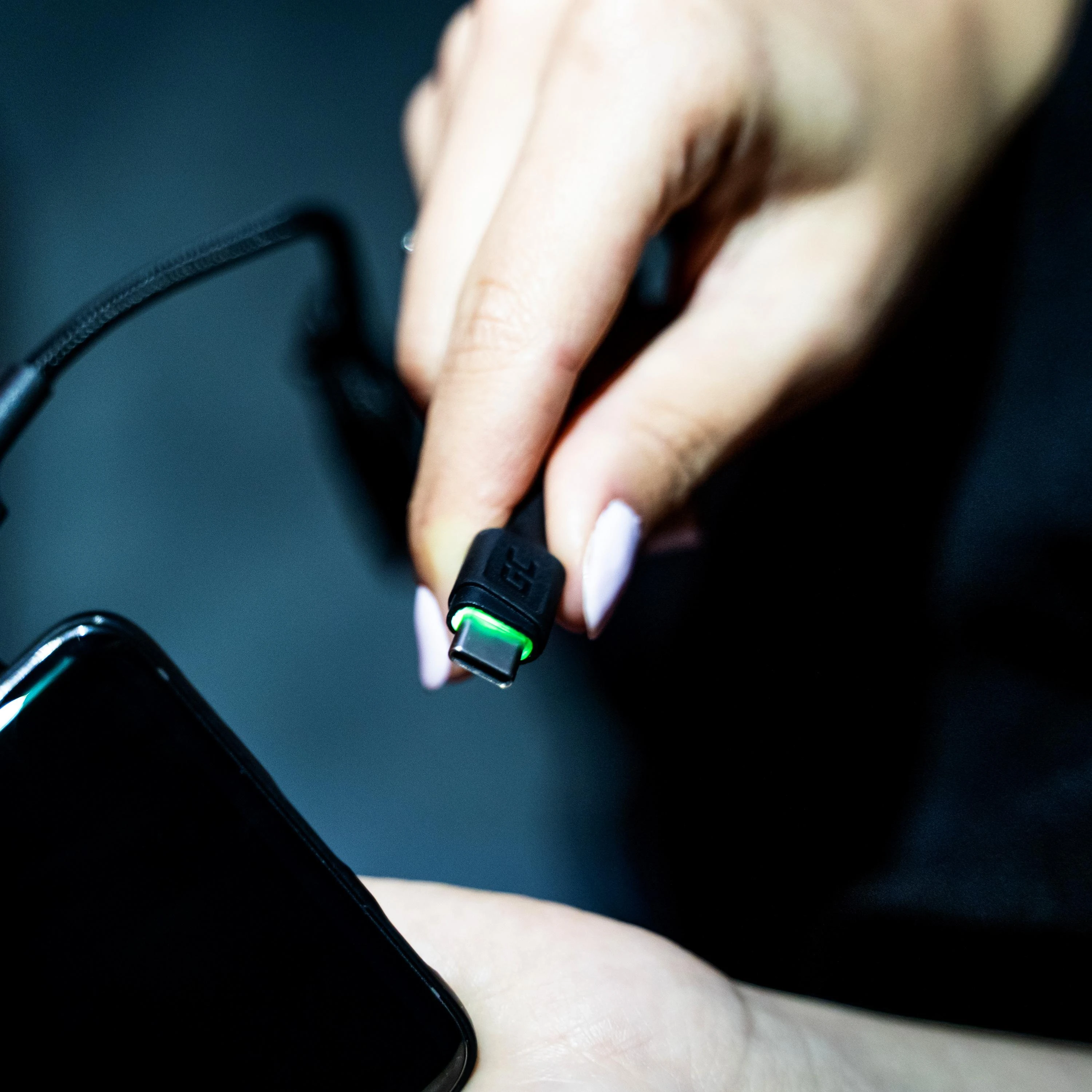 Green Cell Žalias Cell Žalias Cell USB-C kabelių komplektas 3x QC 3.0 2 m
