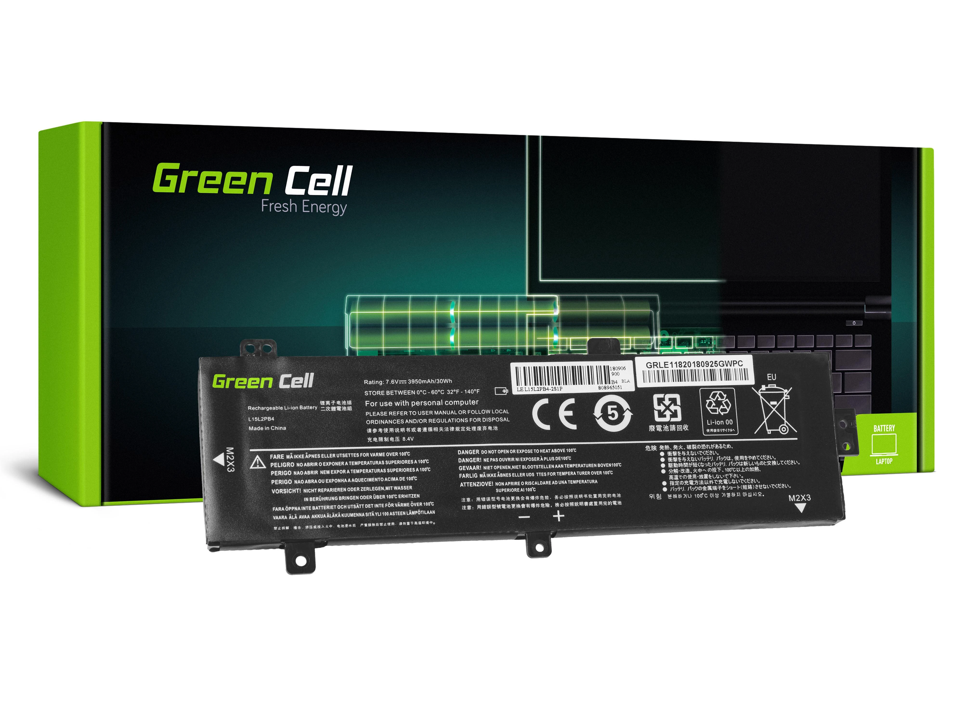 GREENCELL Baterija L15C2PB3 L15L2PB4 skirta Lenovo Ideapad 310-15IAP 310-15IKB