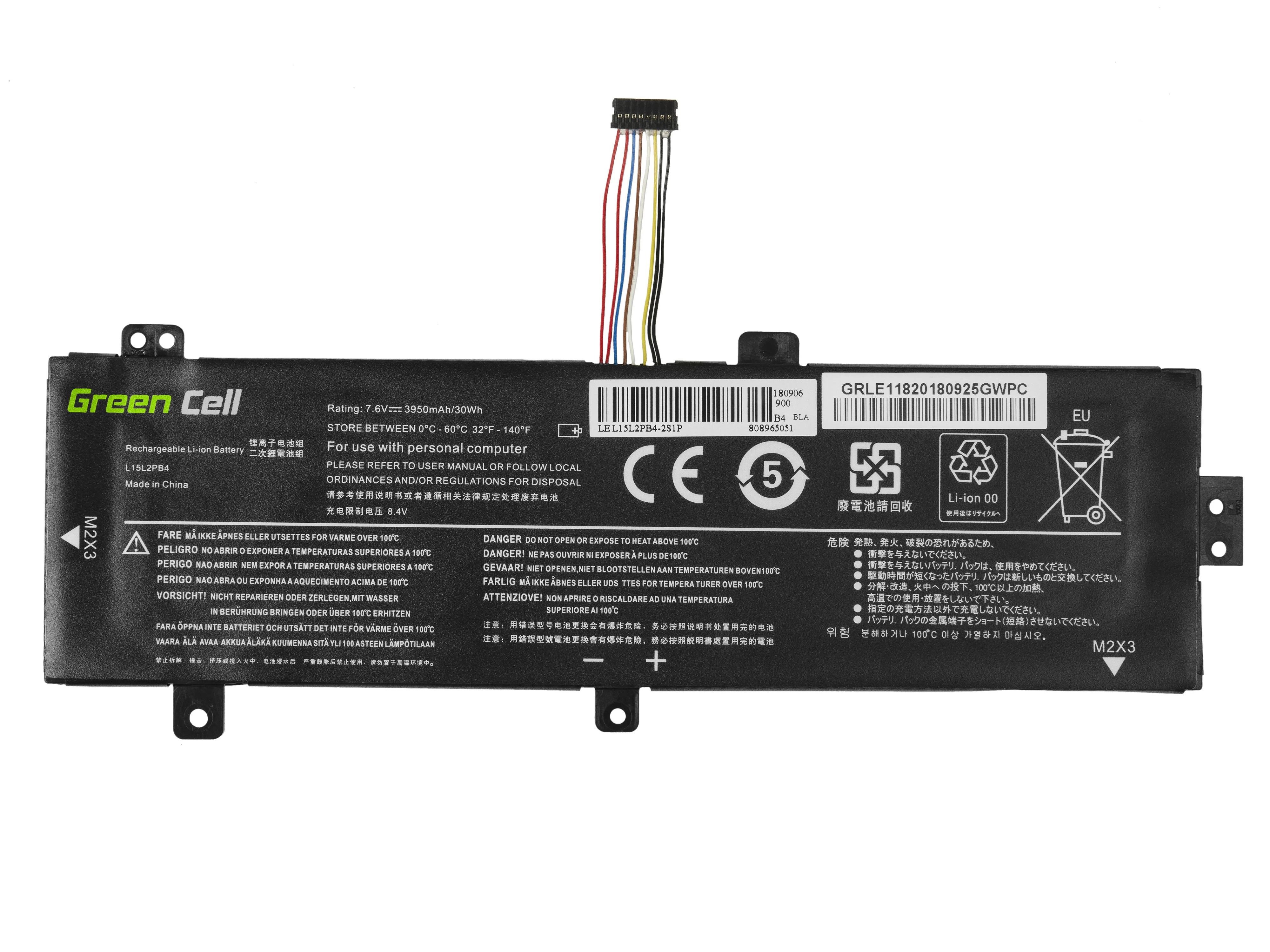 GREENCELL Baterija L15C2PB3 L15L2PB4 skirta Lenovo Ideapad 310-15IAP 310-15IKB