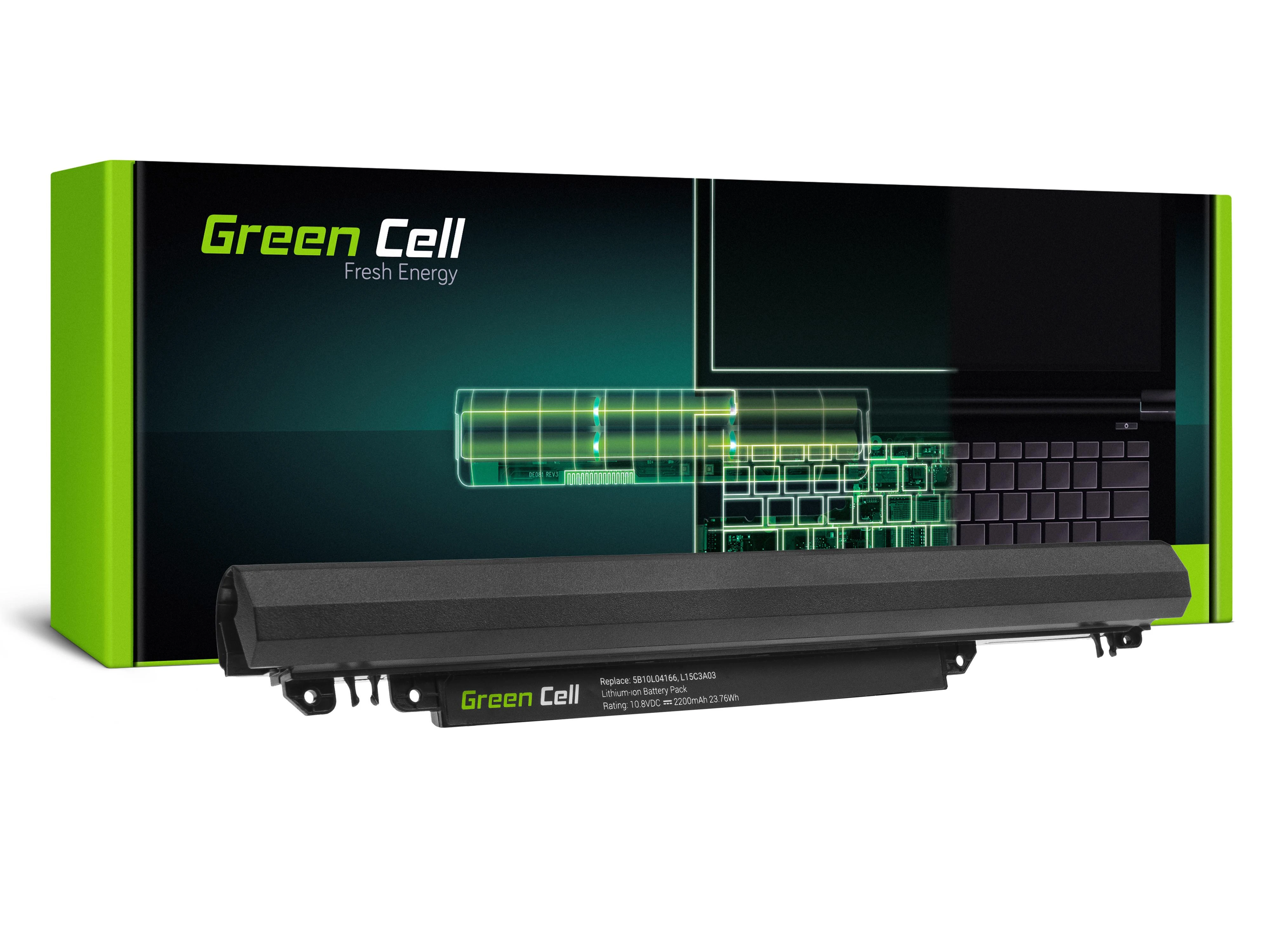 Žalias Cell akumuliatorius skirtas Lenovo IdeaPad 110-14IBR 110-15ACL 110-15AST 110-15IBR 11.1V 2200mAh