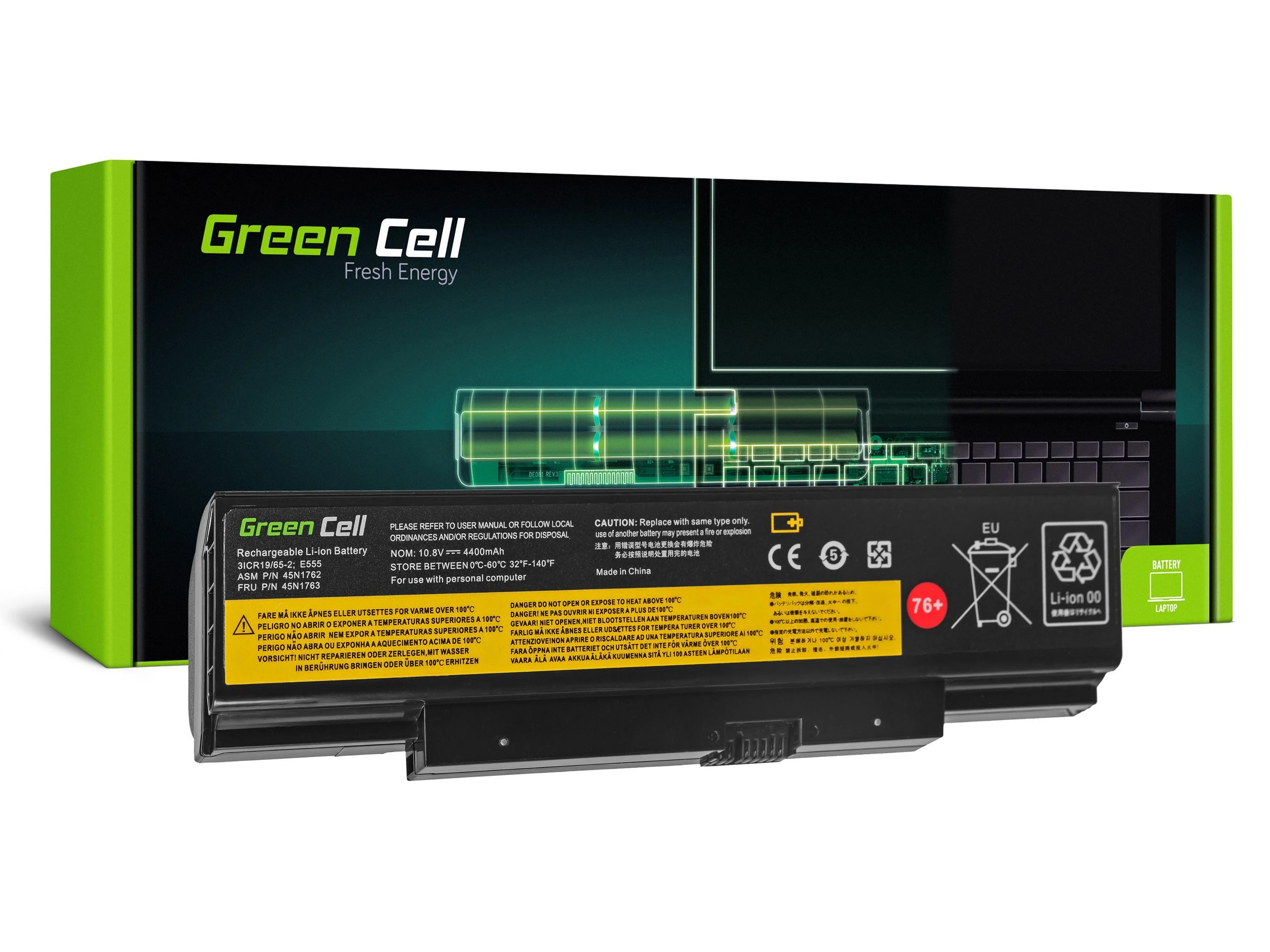 Žalias Cell Baterija Žalias Cell skirta Lenovo ThinkPad Edge E550 E550c E555 E560 E565