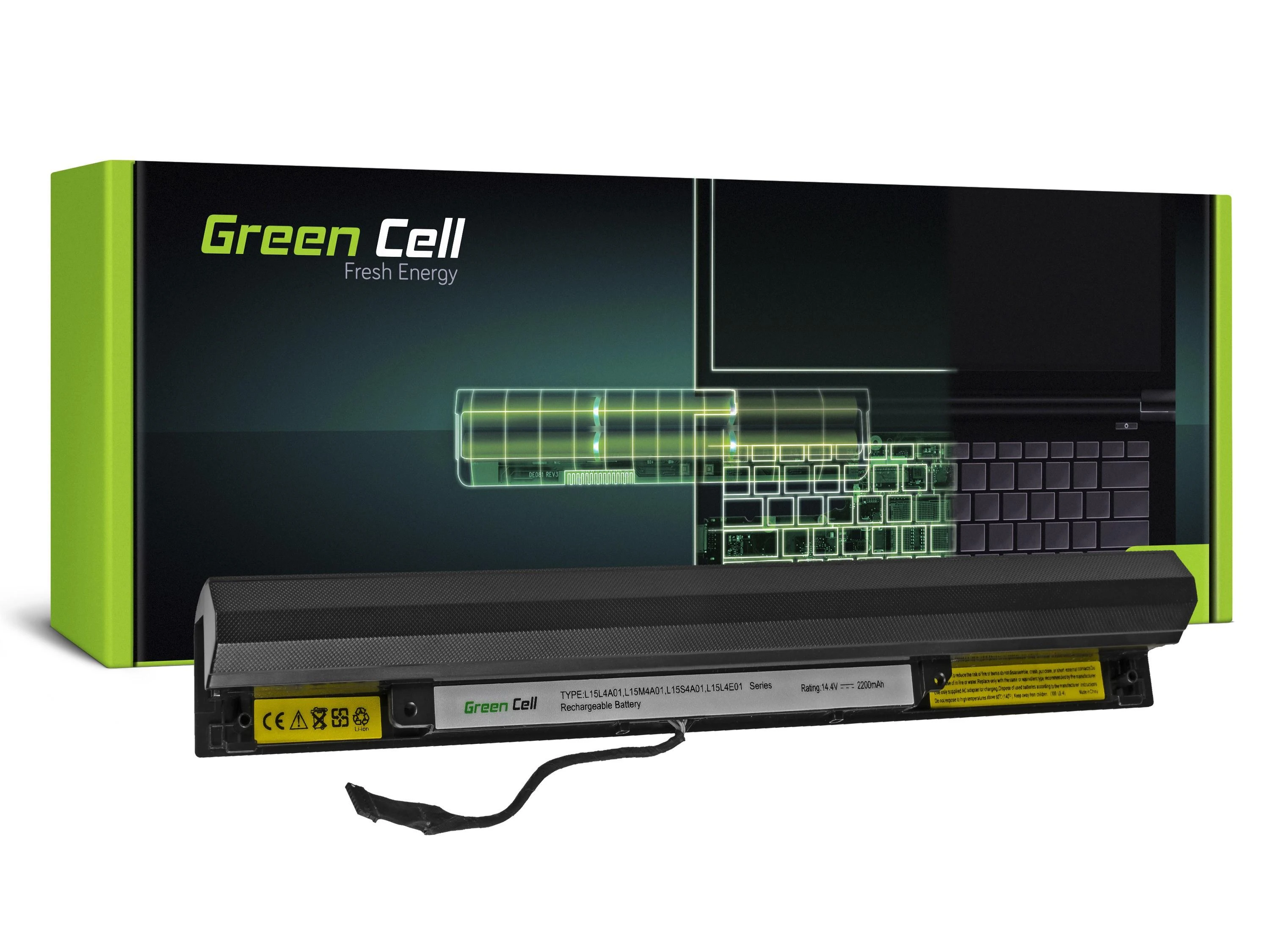 Žalias Cell Baterija Žalias Cell skirta Lenovo IdeaPad 100-14IBD 100-15IBD 300-14ISK 300-15IS