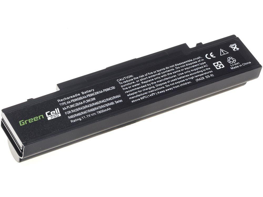 Žalias Cell Žalias Cell PRO akumuliatorius, skirtas Samsung R519 R522 R530 R540 R580 R620 R719 R780 / 11.1V 7800mAh
