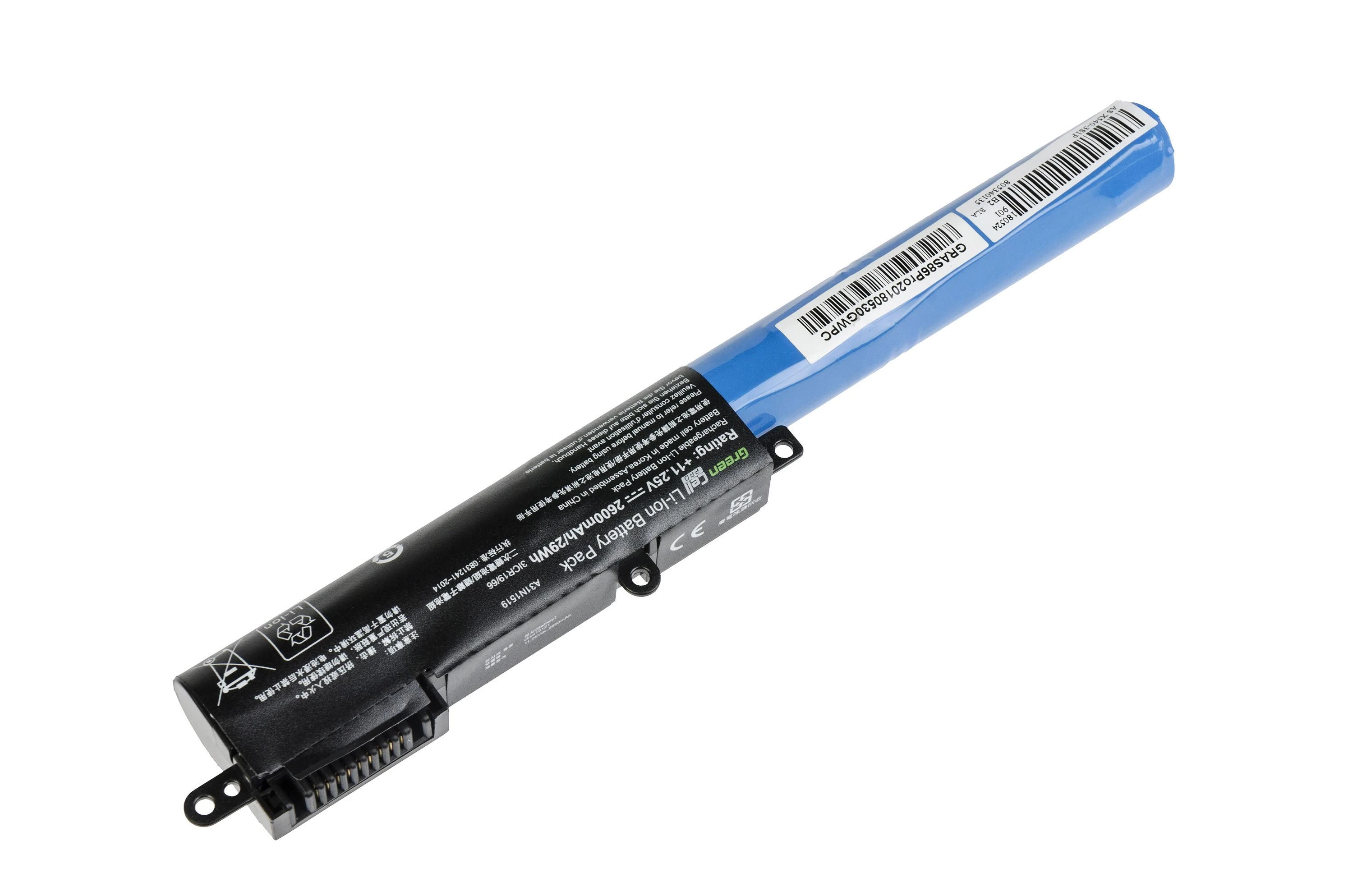 Žalias Cell Baterija Žalias Cell A31N1519 skirta Asus F540 F540L F540S R540 R540L R540S X540