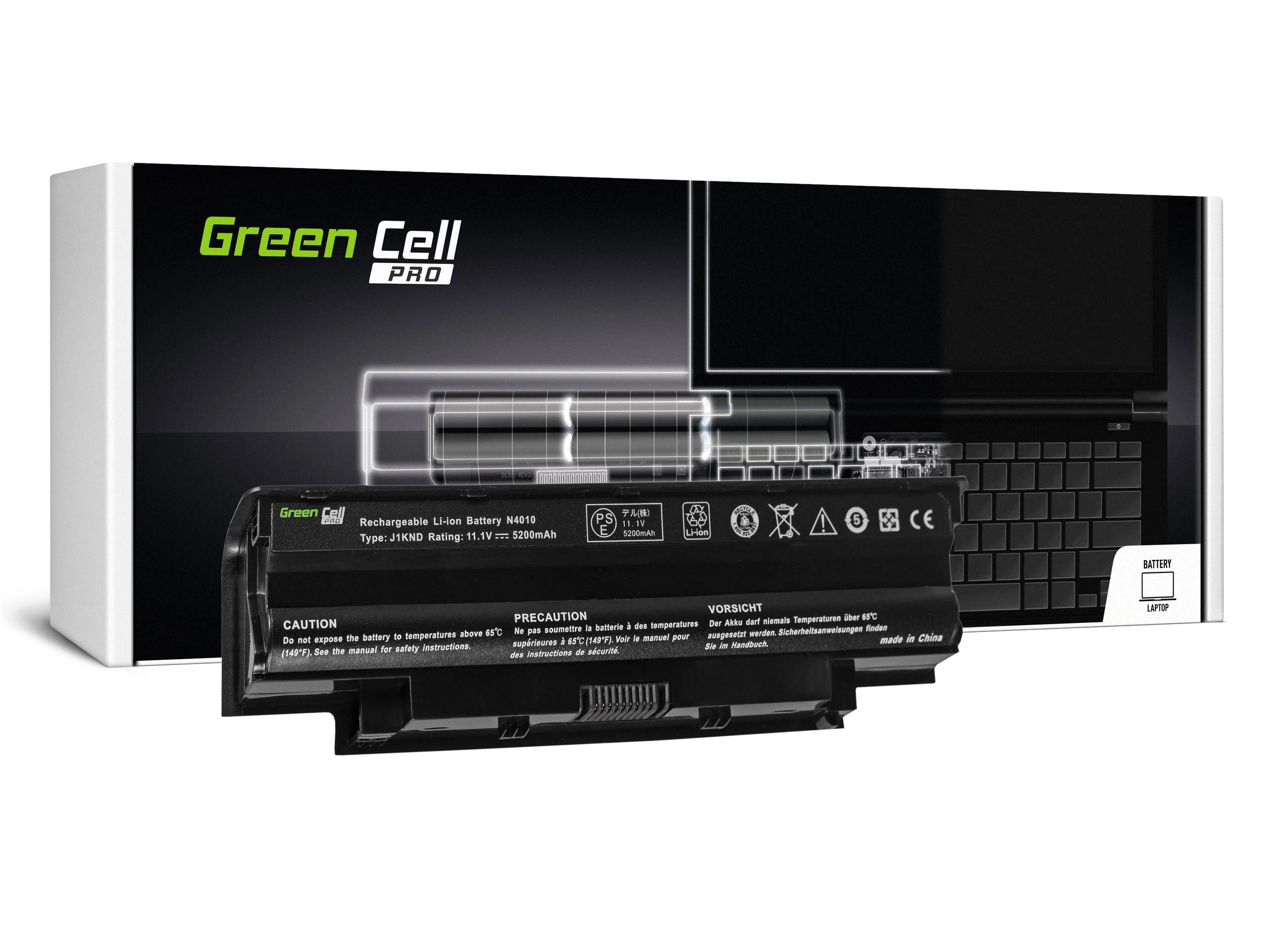Green Cell Žalias Cell GREENCELL DE01PRO Baterija Žalias Cell PRO J1KND skirta Dell Inspiron, Vostro
