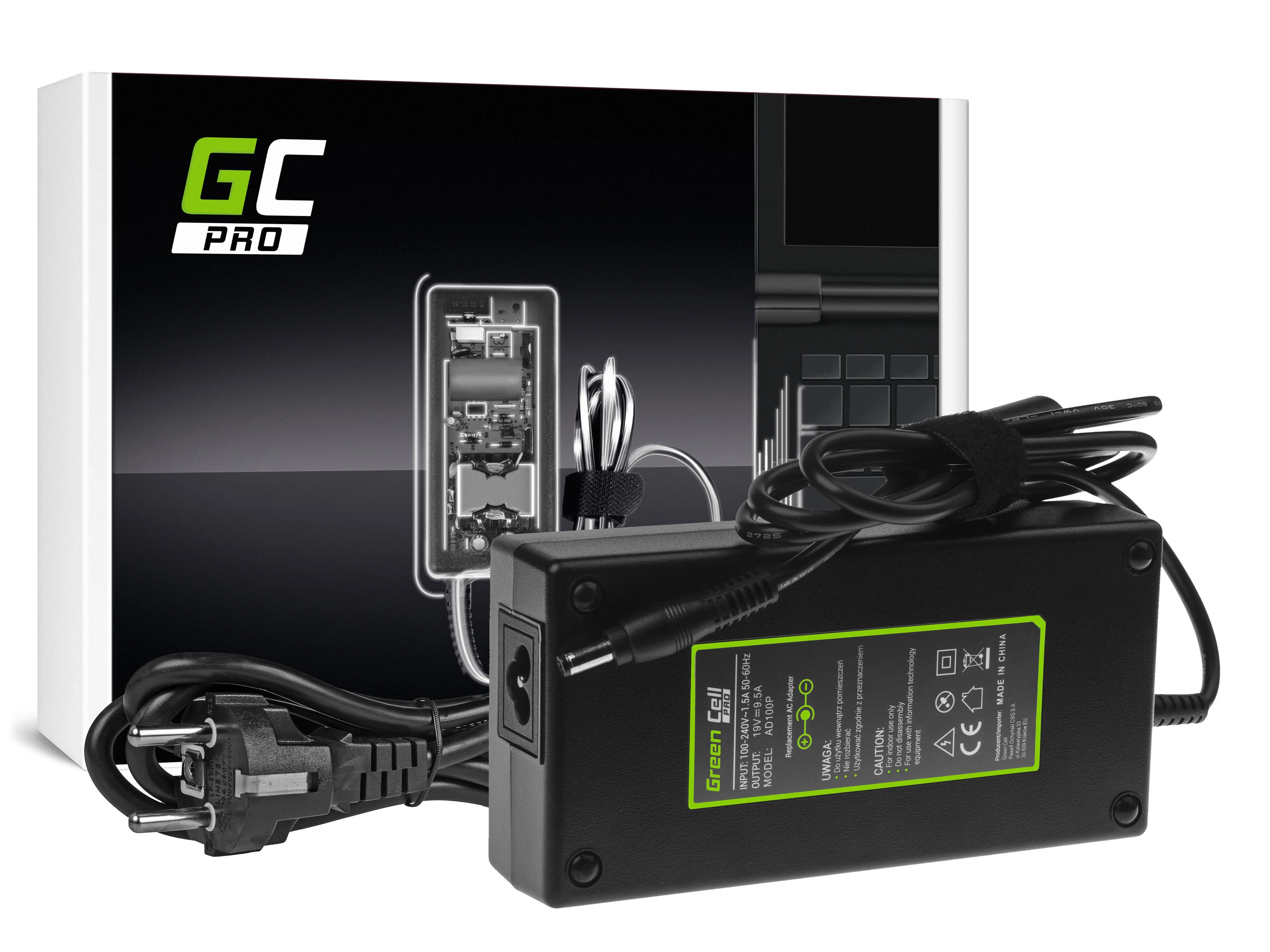 Green Cell 180W įkroviklis su maitinimo laidu ir pakuote