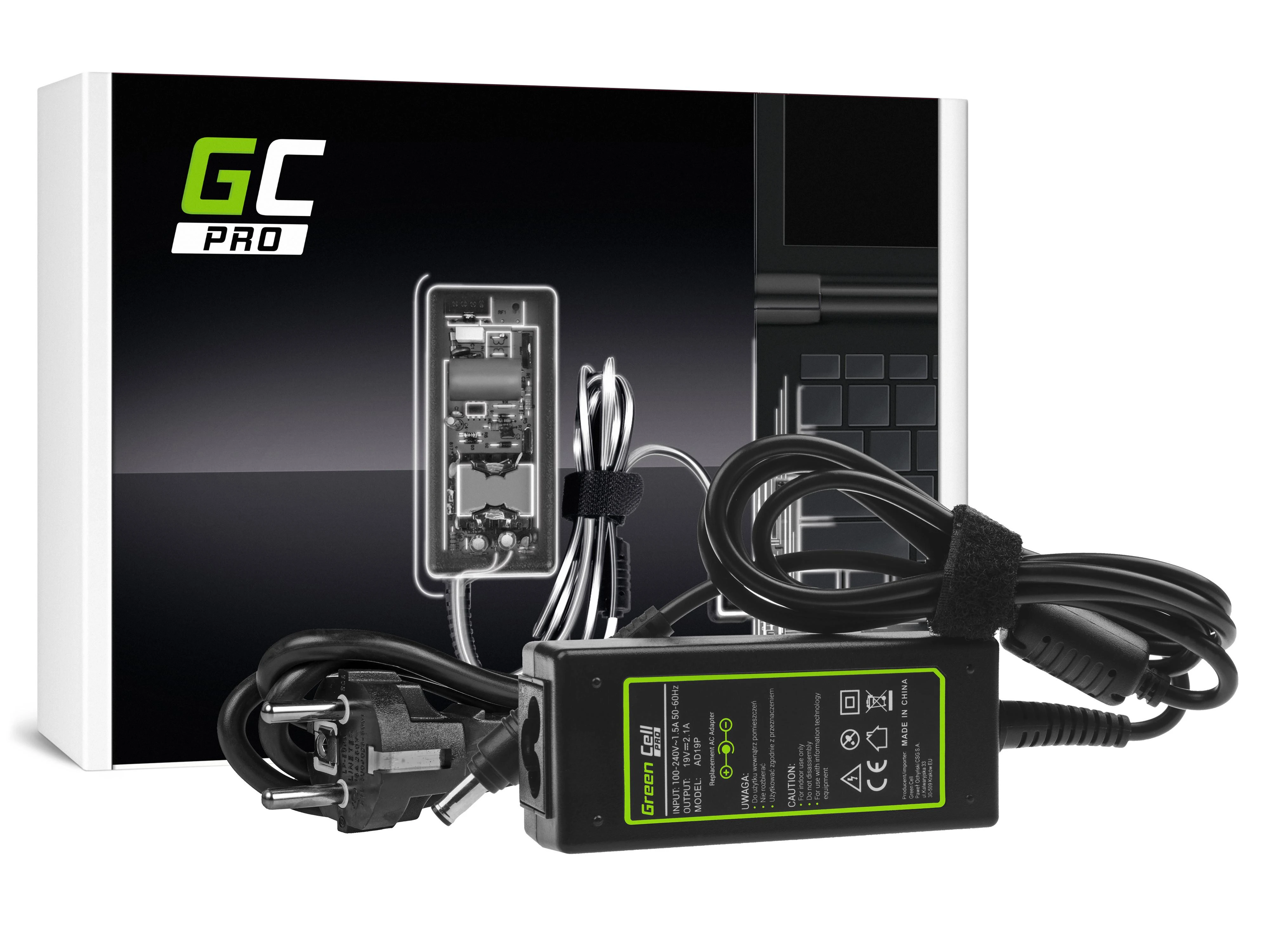Nešiojamų kompiuterių įkroviklis Greencell AD19P PRO 40W 19V Samsung