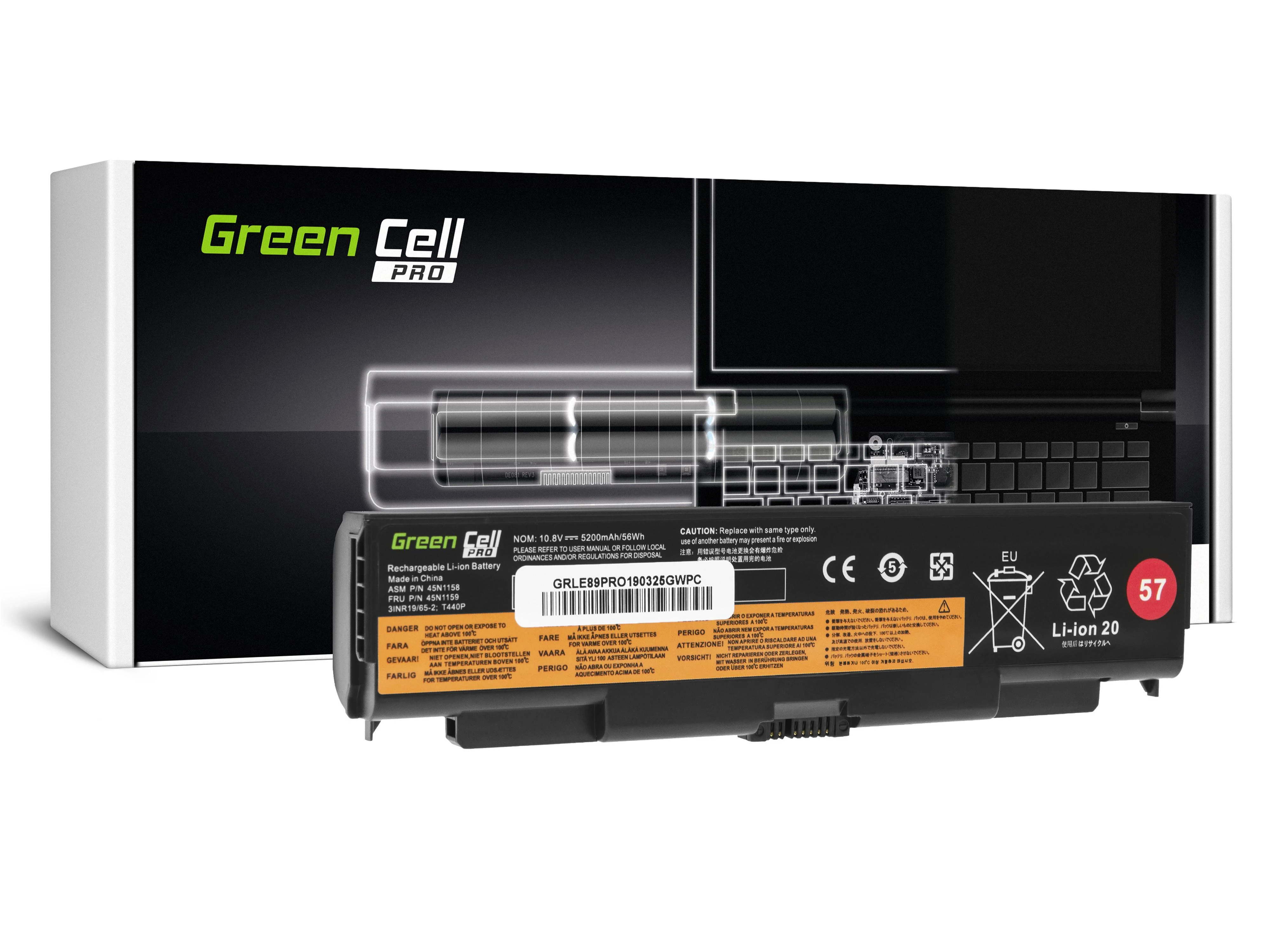 GREENCELL baterija, skirta Lenovo T440P 6 celių 5200 mAh