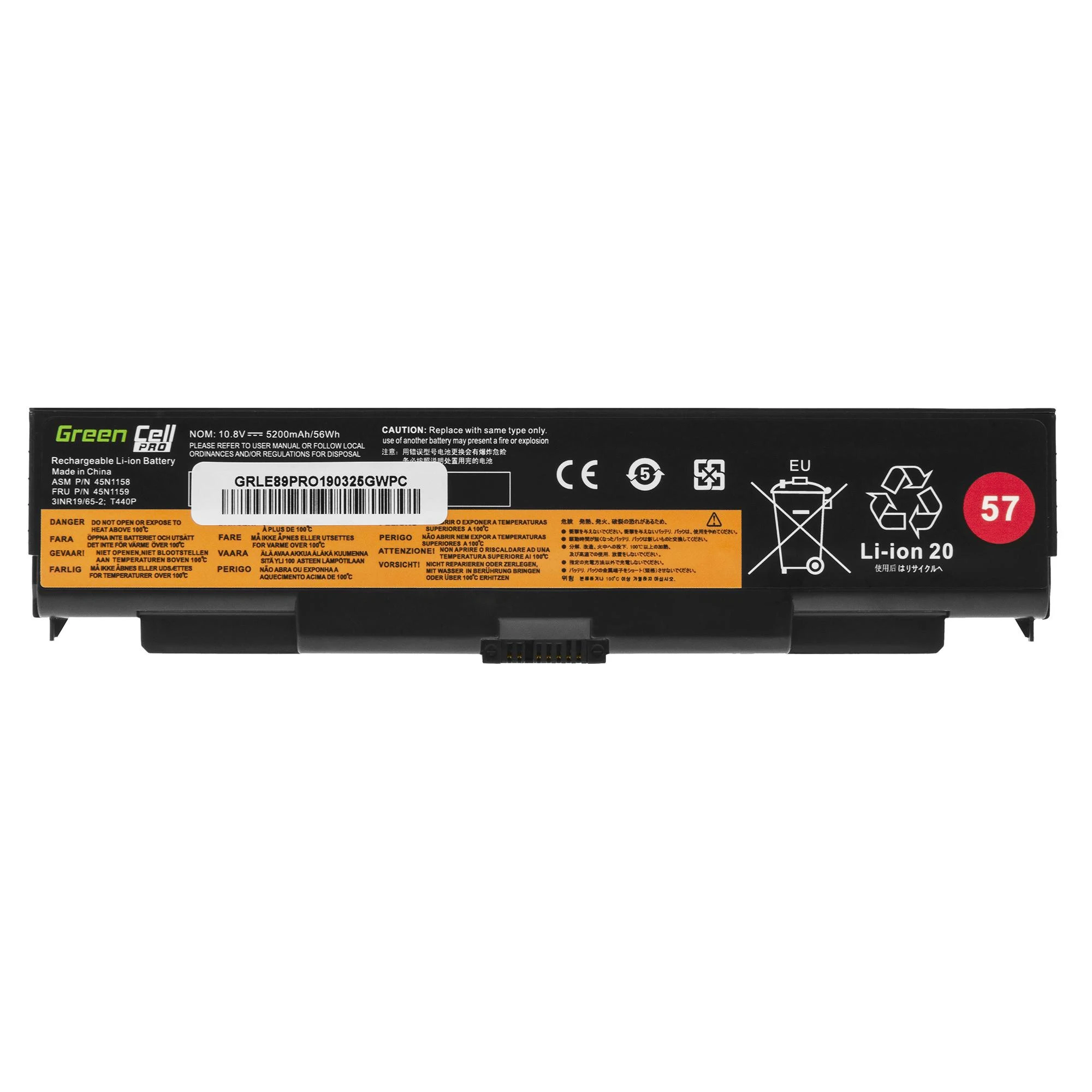 GREENCELL baterija, skirta Lenovo T440P 6 celių 5200 mAh