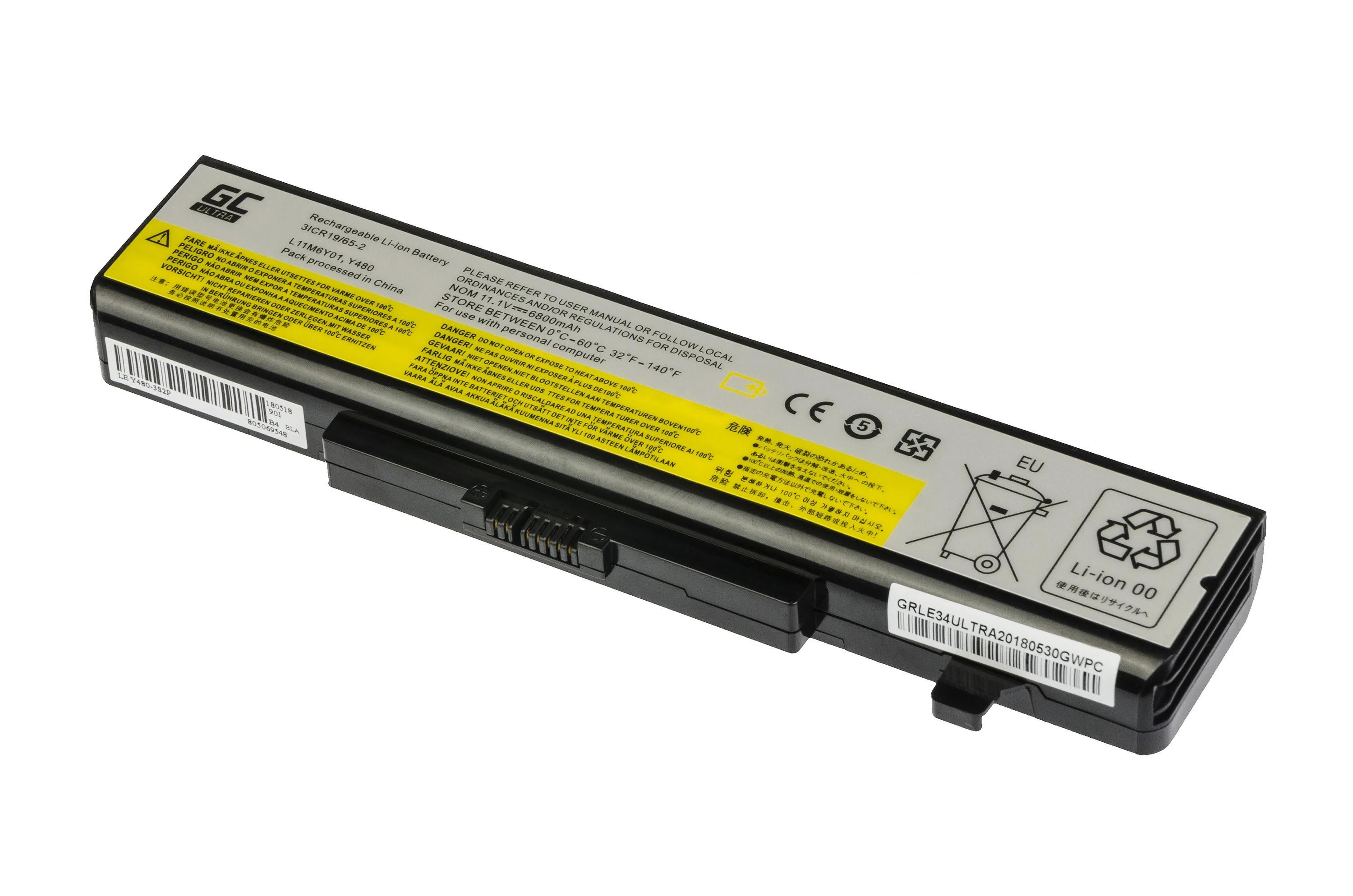 GREENCELL Baterija, skirta Lenovo Y480 V480 Y580 6800 mAh 6 celių