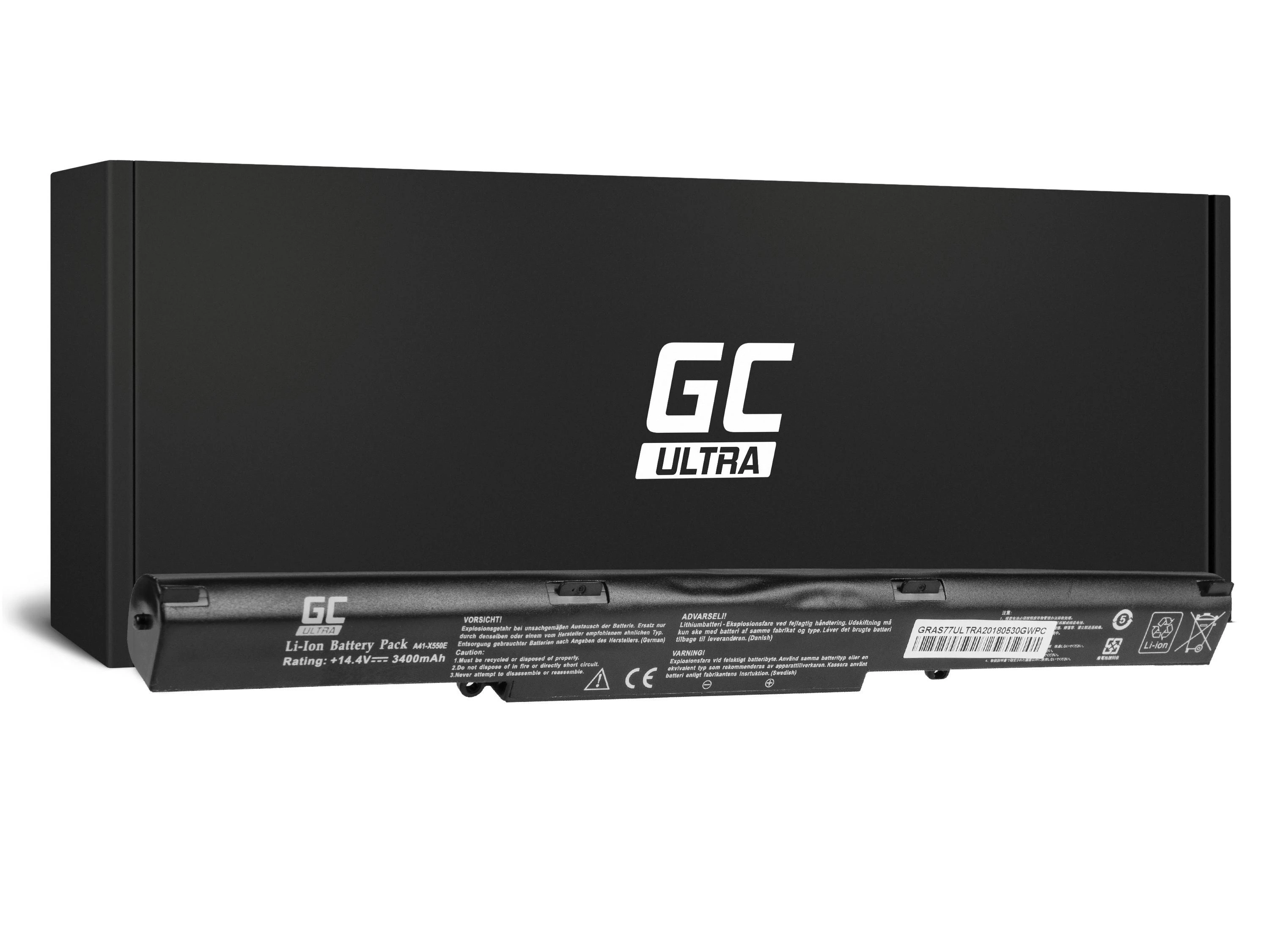 Žalias Cell GREENCELL Baterija, skirta Asus X550E 3400 mAh 4 c.