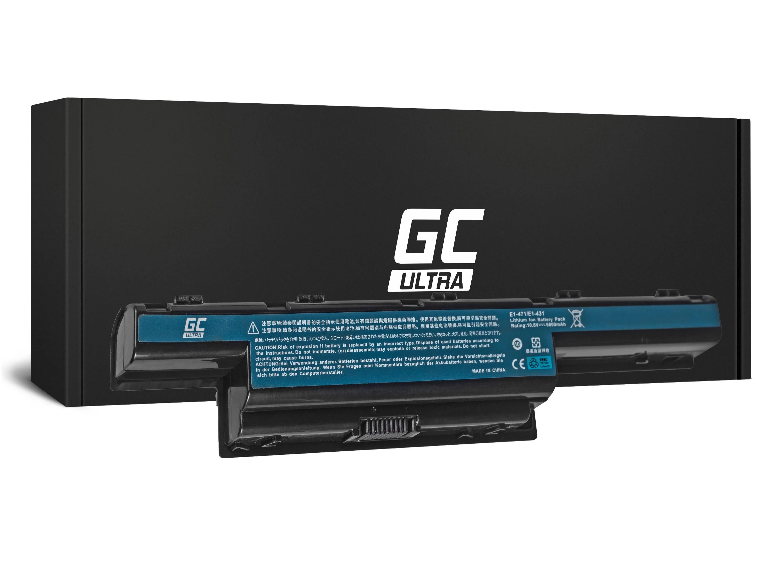 Green Cell Žalias Cell Žalias Cell ULTRA akumuliatorius, skirtas Acer Aspire 5740G 5741G 5742G 5749Z 5750G 5755G / 11.1V 6800mAh