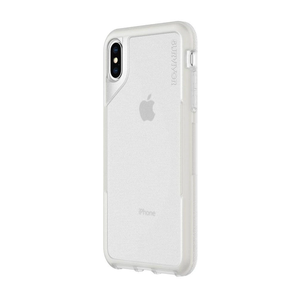 Griffin Survivor Endurance - dėklas skirtas Apple iPhone Xs Max Clear/Gray