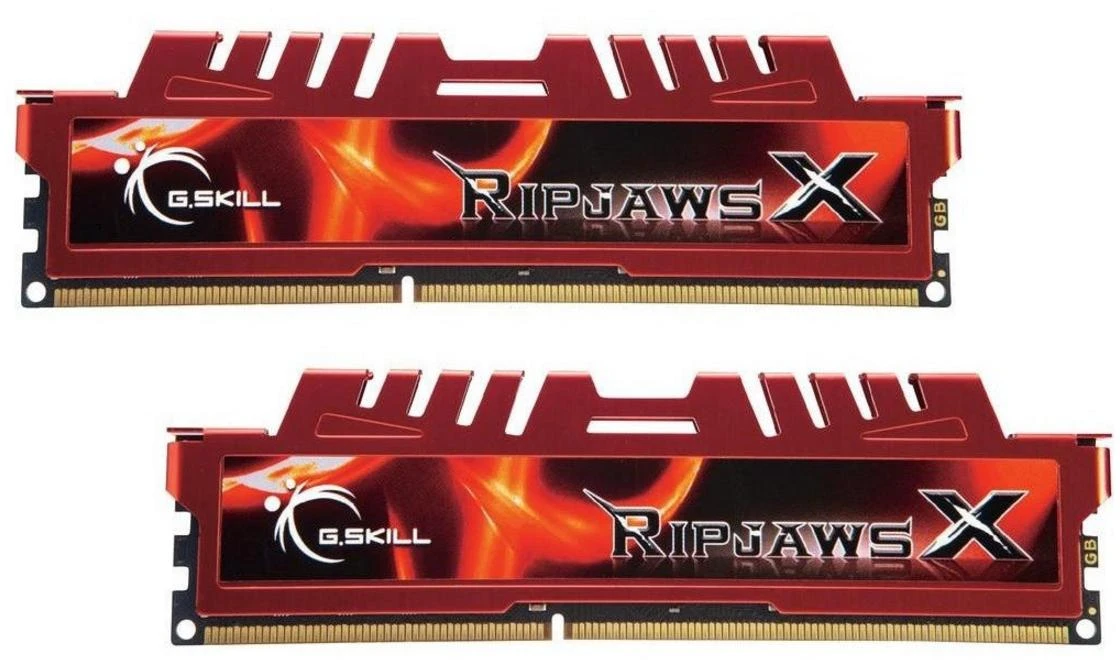 RAM G.SKILL F3-12800CL10D-16GBXL DDR3 16GB G.Skill RipjawsX rinkinys (2x8GB) 1600MHz CL10 1.5V XMP