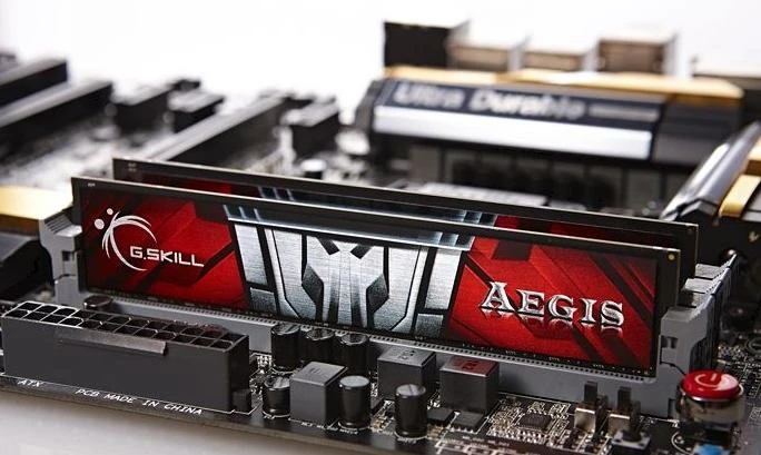 G.Skill Aegis RAM DDR3 atminties moduliai pagrindinėje plokštėje