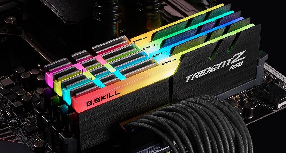 RAM G.Skill Trident Z RGB 32GB DDR4 K4 32GTZRC 3600 (4x8GB) C16