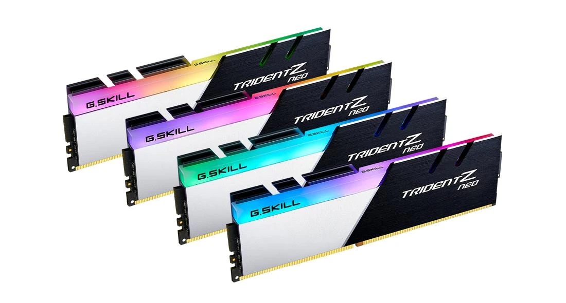 RAM G.SKILL F4-3000C16Q-32GTZN G.Skill Trident Z Neo (skirta AMD) DDR4 32GB (4x8GB) 3000MHz CL16 1.35V XMP 2.0