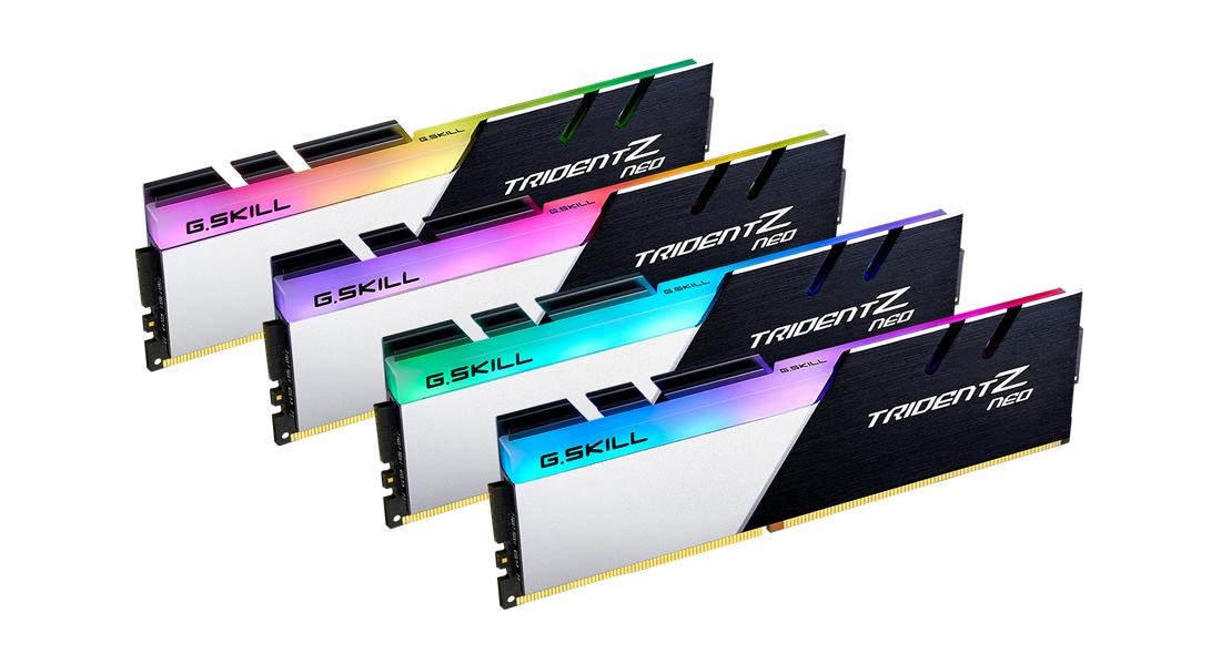 128 GB (4 x 32 GB) „G.Skill Trident Z Neo DDR4-3600 CL18 RAM Atmintis Kit“