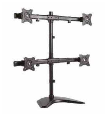 Laikiklis Multibrackets MB DESKSTAND BASIC QUAD Juodas MAX 10KG