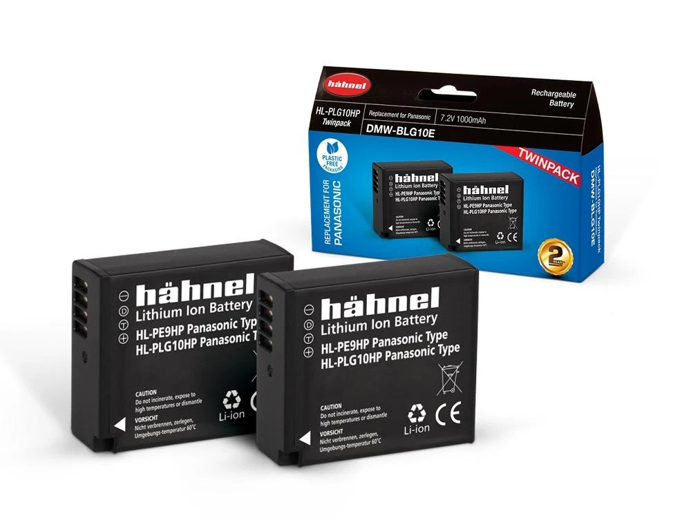HÄHNEL BATTERY PANASONIC HL-PLG10HP TWIN PACK