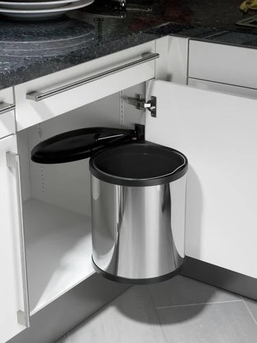 Hailo Spintelės šiukšliadėžė Compact Box, nerūdijantis plienas, 15l