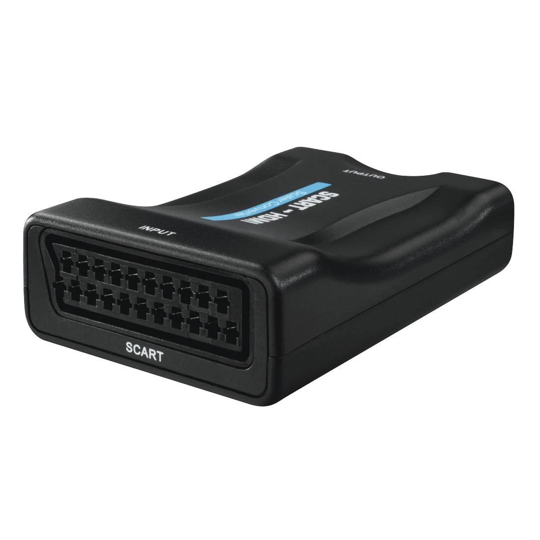 Juodas Scart į HDMI vaizdo keitiklis