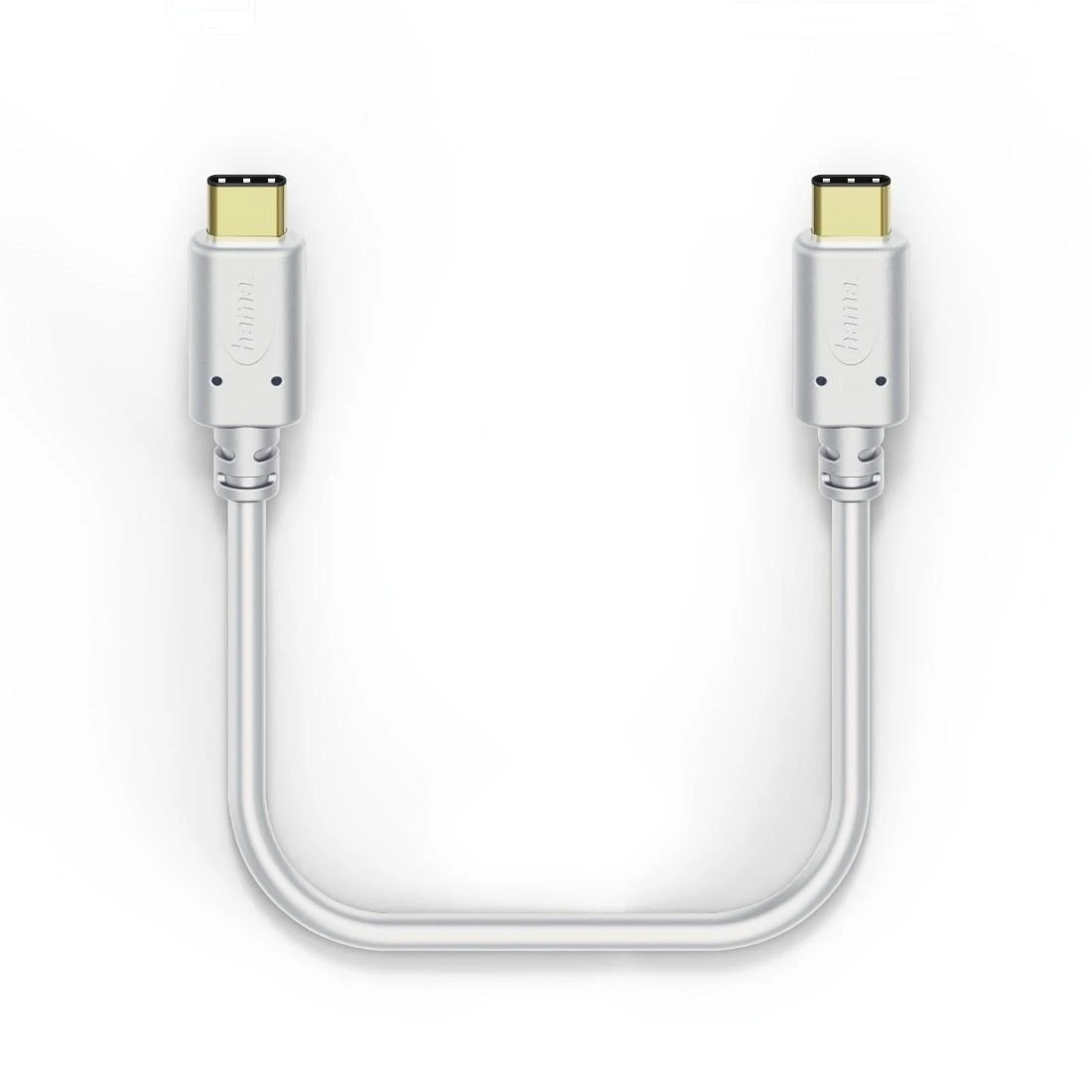 HAMA USB TYPE-C/TYPE-C CABLE 1.5M Baltas