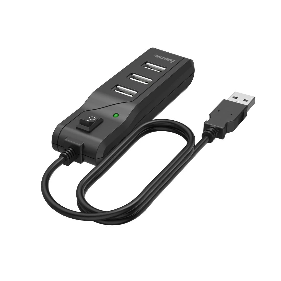 HUB USB Hama 4x USB-A 2.0 (002001180000)