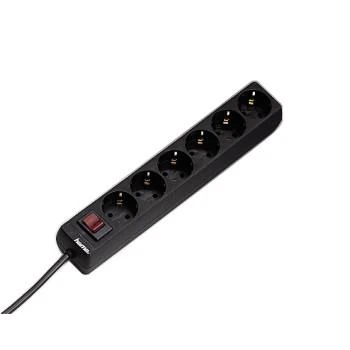 Hama 00030394 - 6 AC outlet(s) - 230 V - 50 Hz - 3500 W - Juodas - 1.4 m