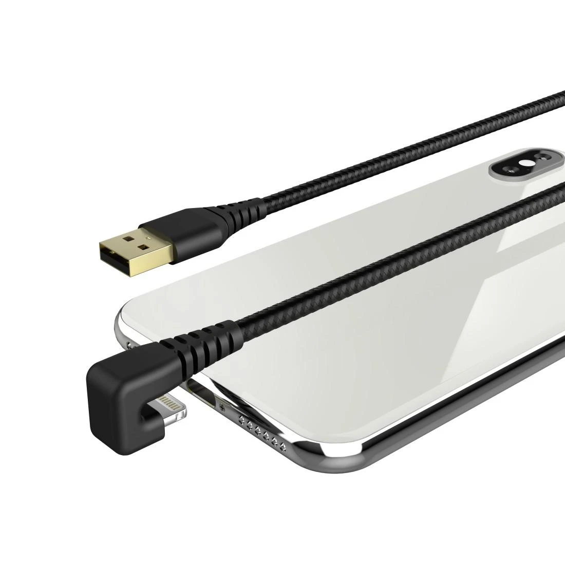 HAMA CABLE USB LIGHTNING MFI 1.5M Juodas