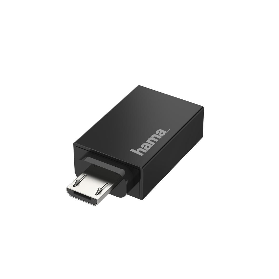 USB OTG ADAPTERIS HAMA MICRO WT. - USB-A 2.0 LIZDAS