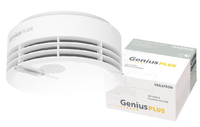 Hekatron Genius Plus 10 Jahres Dūmų detektorius inkl.Klebepad