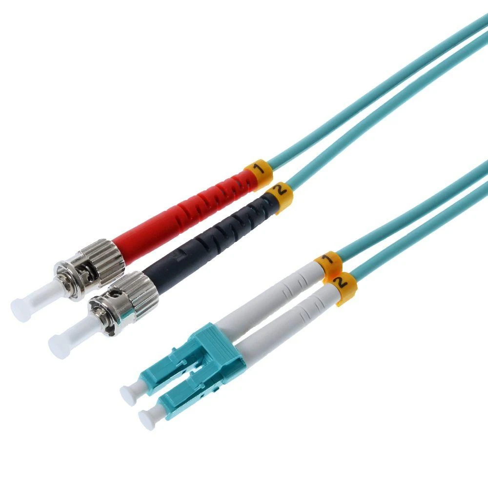 helos Helos LWL Patchkabel LC/ST Duplex 50/125µm OM3 aqua 1,0m