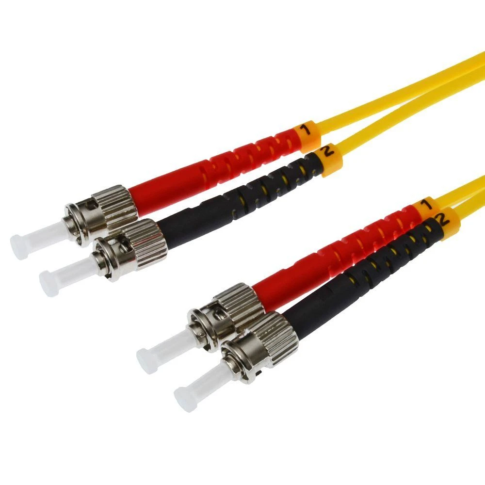 „helos“ optinio pluošto jungiamasis kabelis OS2 duplex 3,0 mm ST-ST 9/125 µm geltonas 1 m LSZH