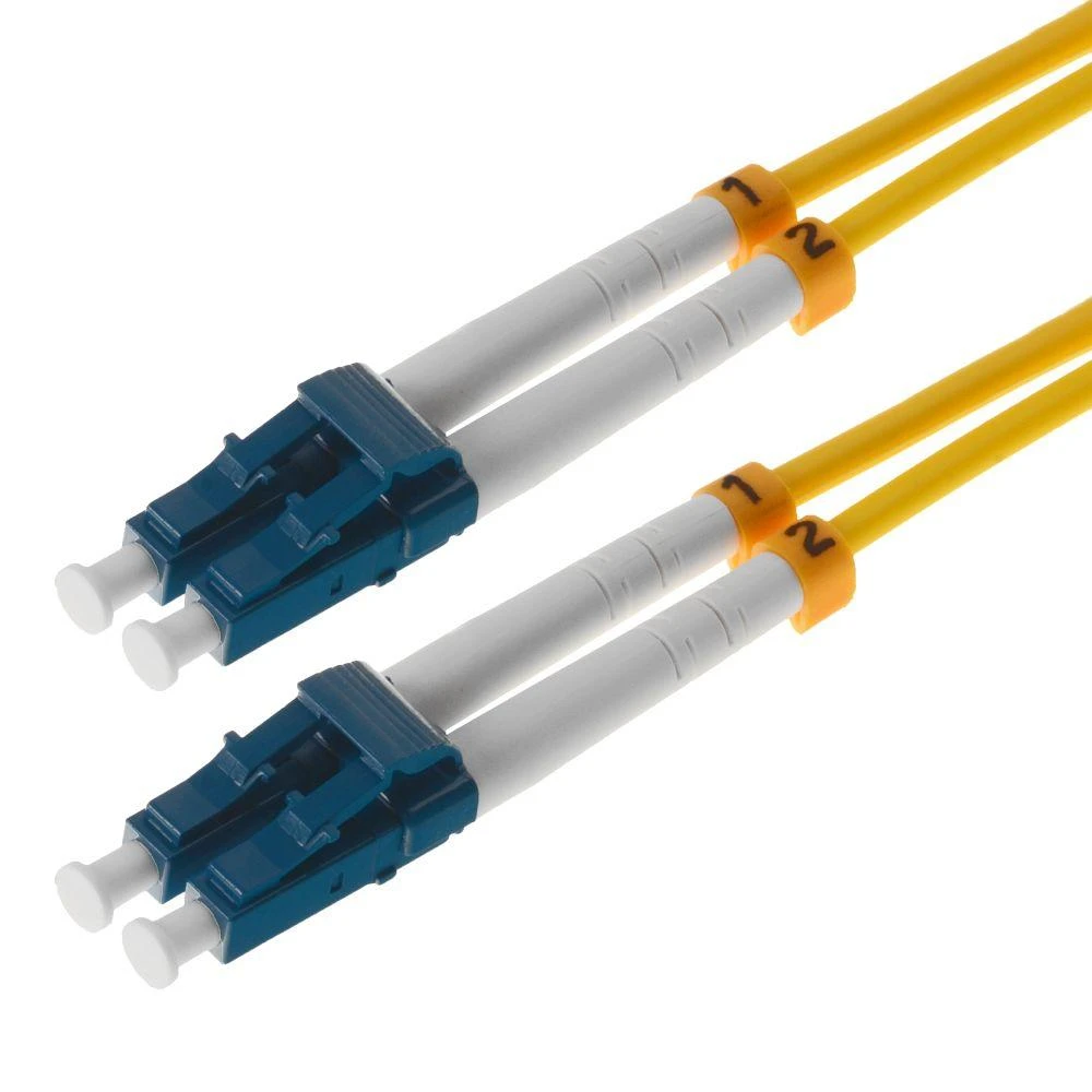helos LWL Patchkabel OS2 Duplex 3,0mm LC-LC 9/125µm gelb 5m LSZH