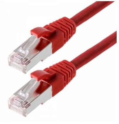helos Patchkabel Cat 5e SF/UTP RJ45 raudona 3m AWG26