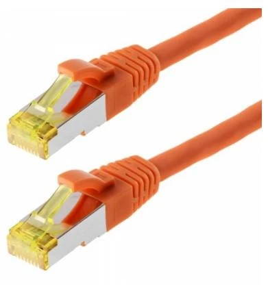 helos Patchkabel Cat 6a S/FTP RJ45 oranžinis 0,25m AWG26/7 LSZH GHMT