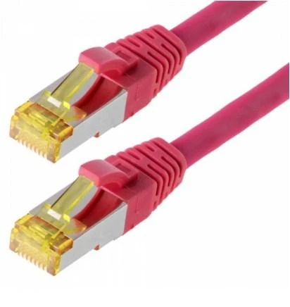 Helos patch cable S/FTP Cat 6a purpurinė 0,5m